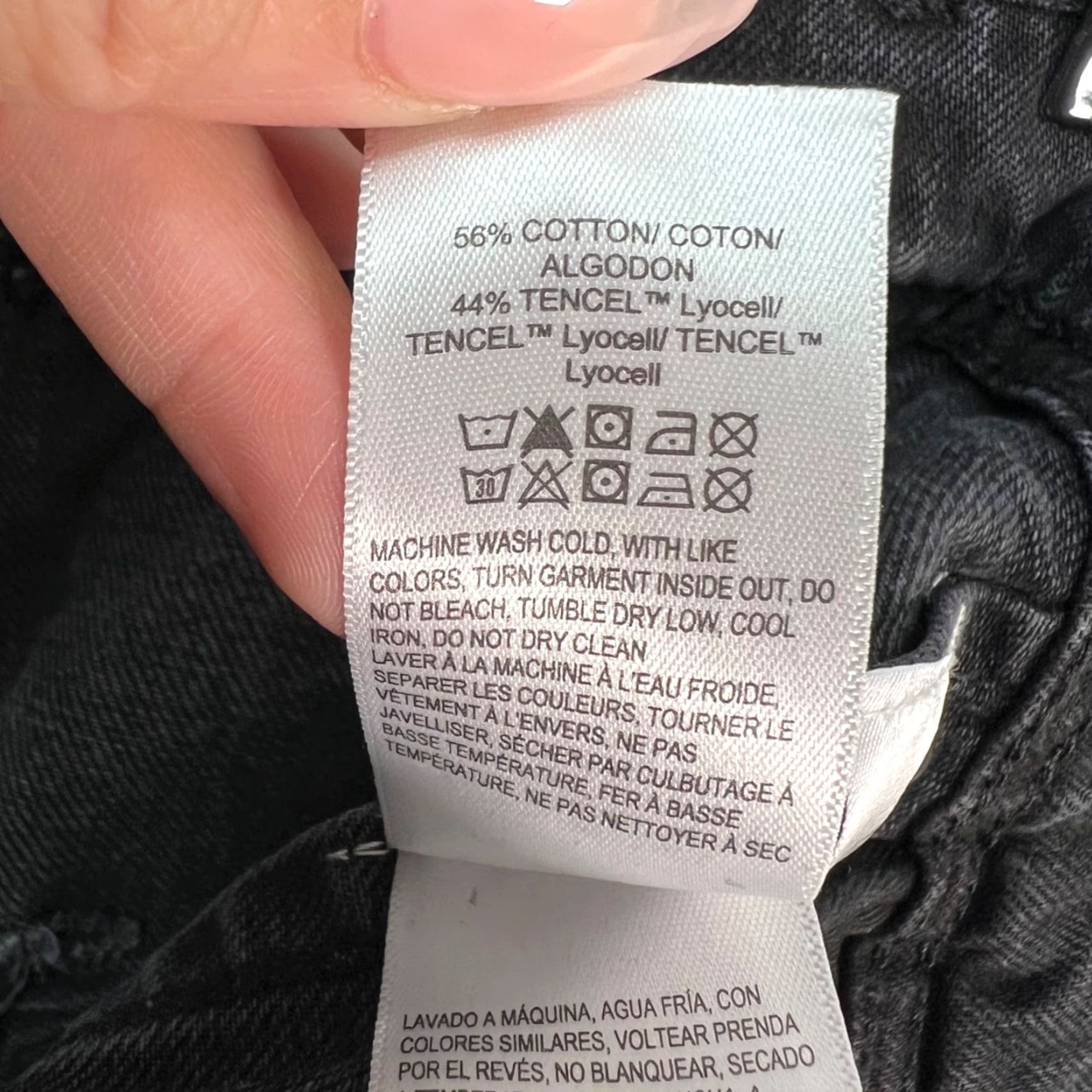 Lucky Brand Lucky Brand Jeans Women Wide-Leg High Rise Black Denim 12 / 31 5-Pocket Bohemian Style Vintage No? Size 34" / US 12 / IT 48 - 5 Thumbnail