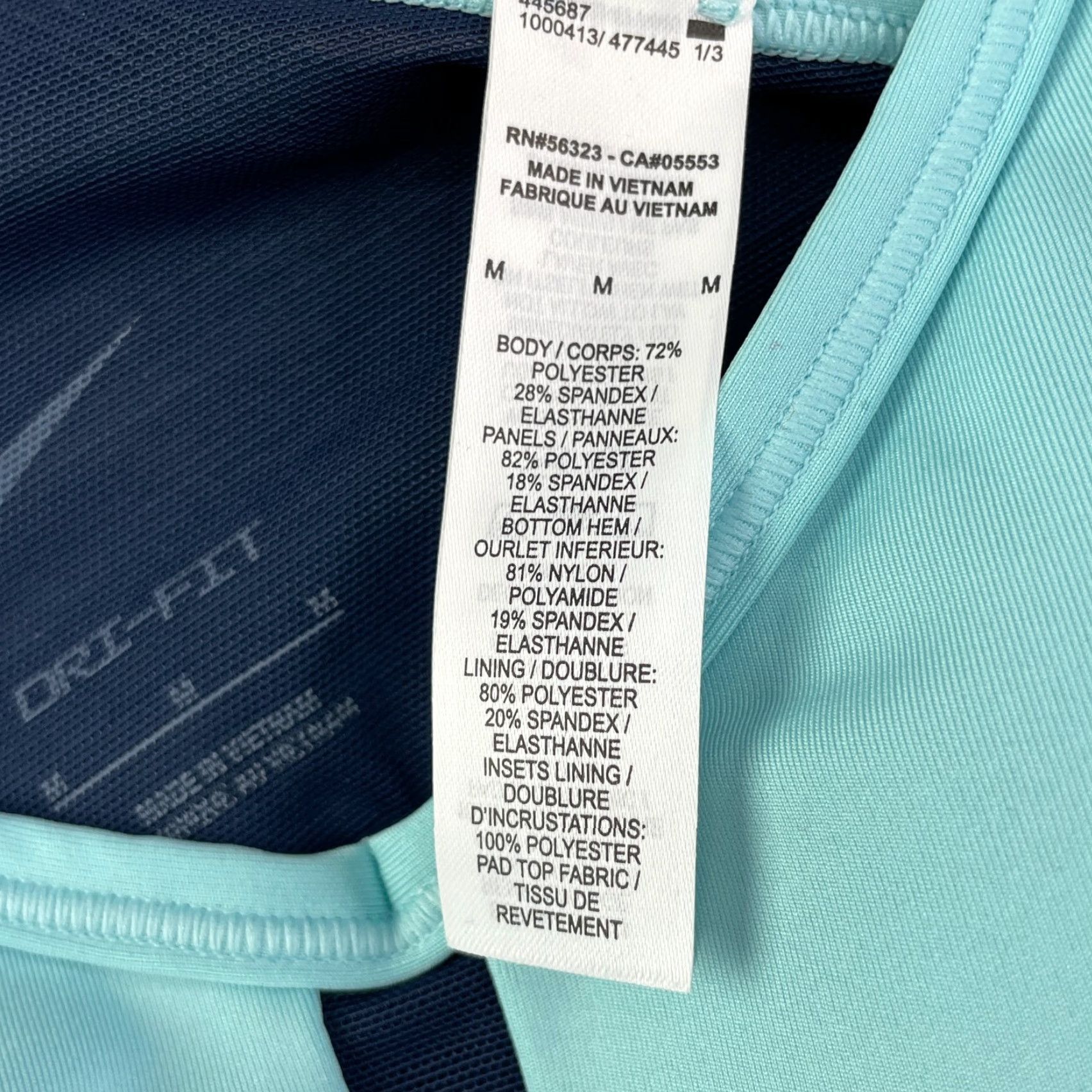 Nike Nike Pro Dri-Fit Sport Bra Womens Medium Running Sportwear Padded Gym Size ONE SIZE - 7 Thumbnail