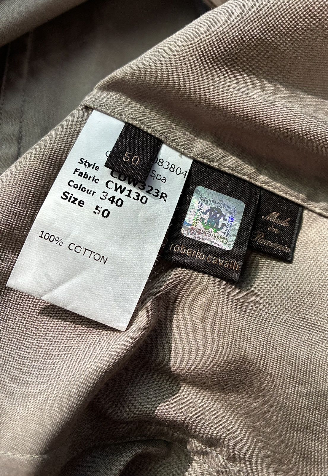 Roberto Cavalli Roberto Cavalli Silk Snap Button Military Shirt Size US M / EU 48-50 / 2 - 21 Thumbnail