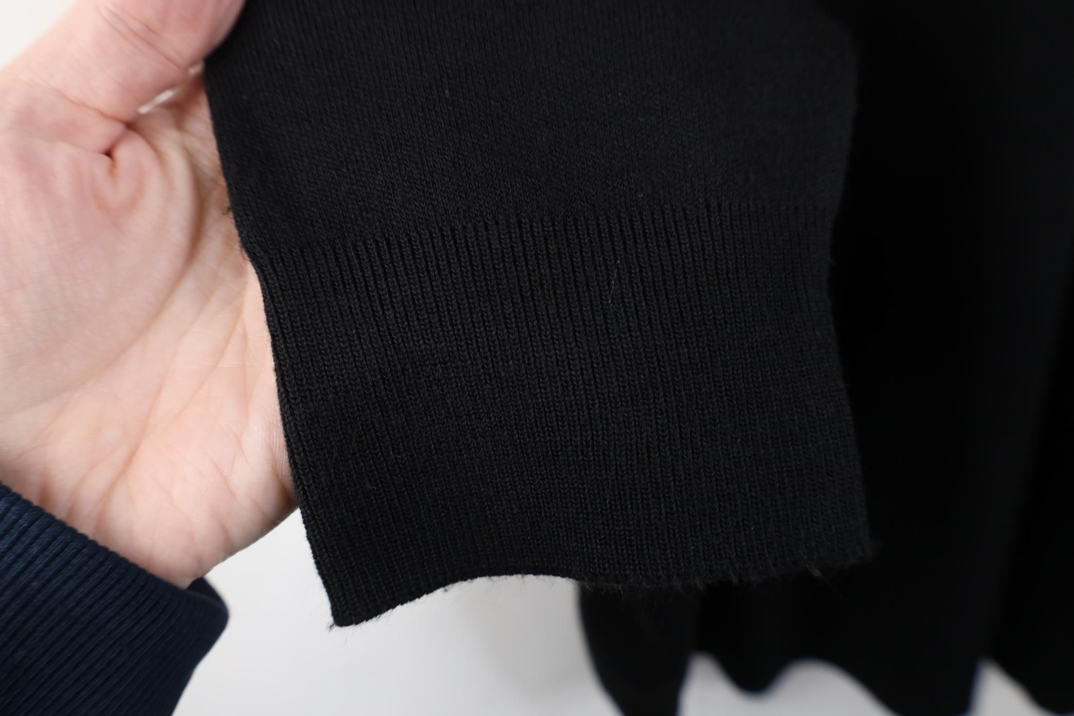 Vintage Vintage 70s Streetwear Knit Mock Neck Sweater Black USA Size US XL / EU 56 / 4 - 6 Thumbnail