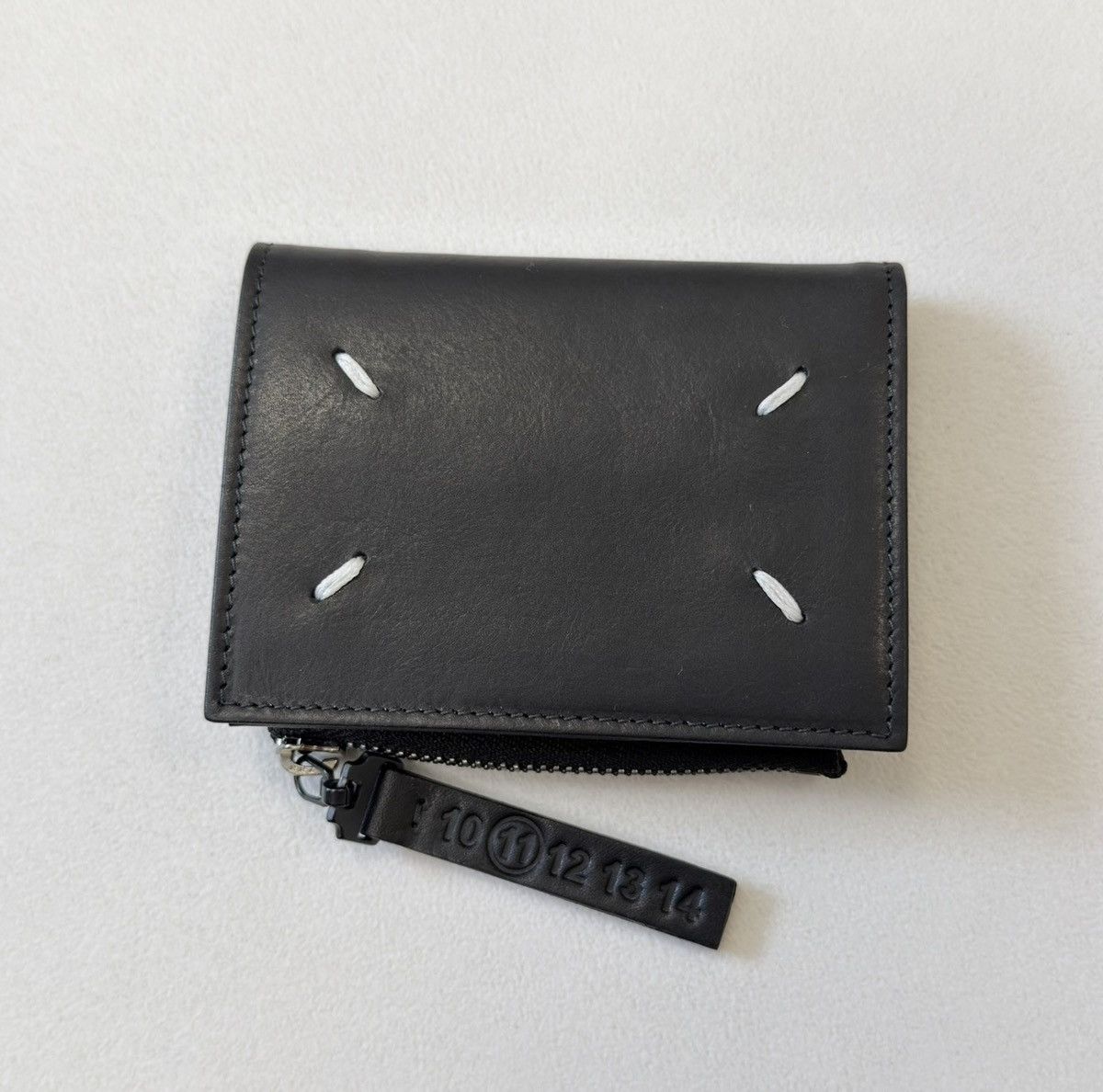 Maison Margiela A/W 20 Black Leather Zip Wallet Size ONE SIZE - 1 Thumbnail