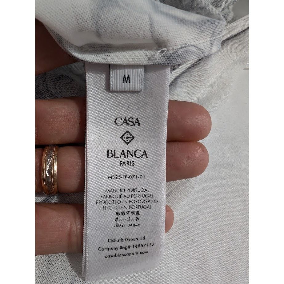 Casablanca o1rshd1 DUP / Printed Crewneck Short Sleeve Mesh Top Tattoo Size US M / EU 48-50 / 2 - 13 Thumbnail