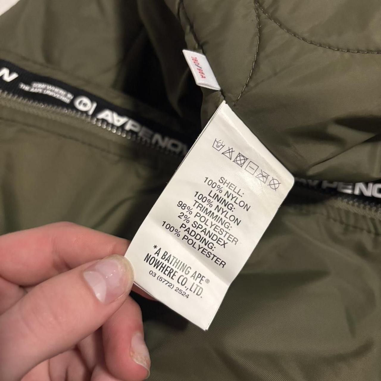 Aape AAPE By A Bathing Ape Olive Green Bomber Flight Jacket Size US L / EU 52-54 / 3 - 4 Thumbnail