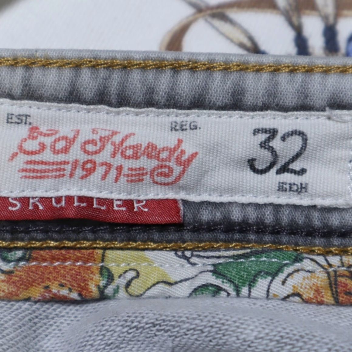 Ed Hardy Ed Hardy Stretch Skuller Skinny Cotton Denim Jeans Pants Gray Men's 32 Size US 32 / EU 48 - 5 Thumbnail