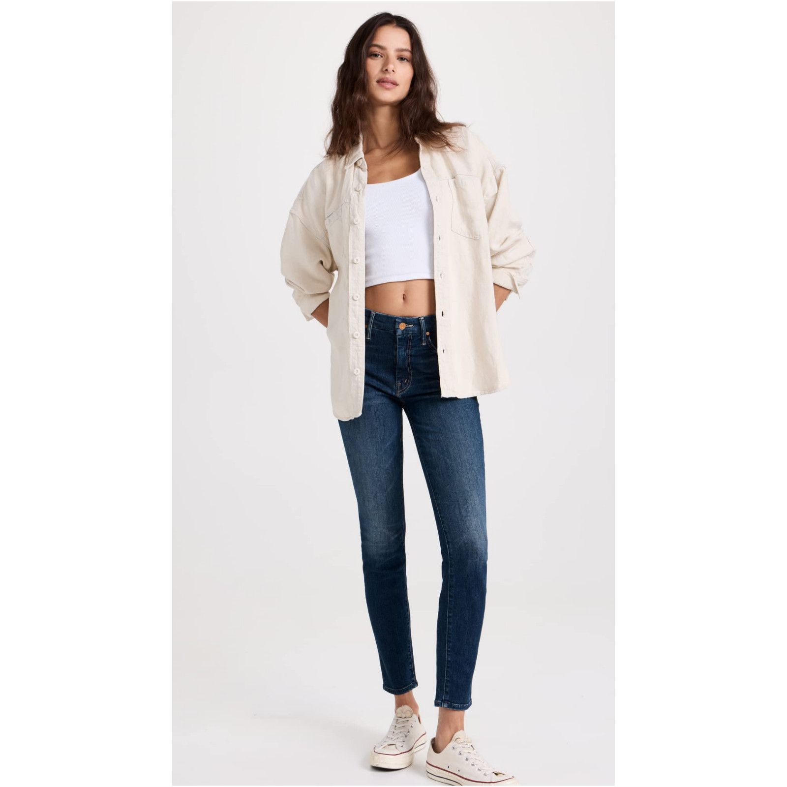 MOTHER Mother Superior The Looker High Waisted Jeans Teaming Up 31 Size 31" - 1 Thumbnail