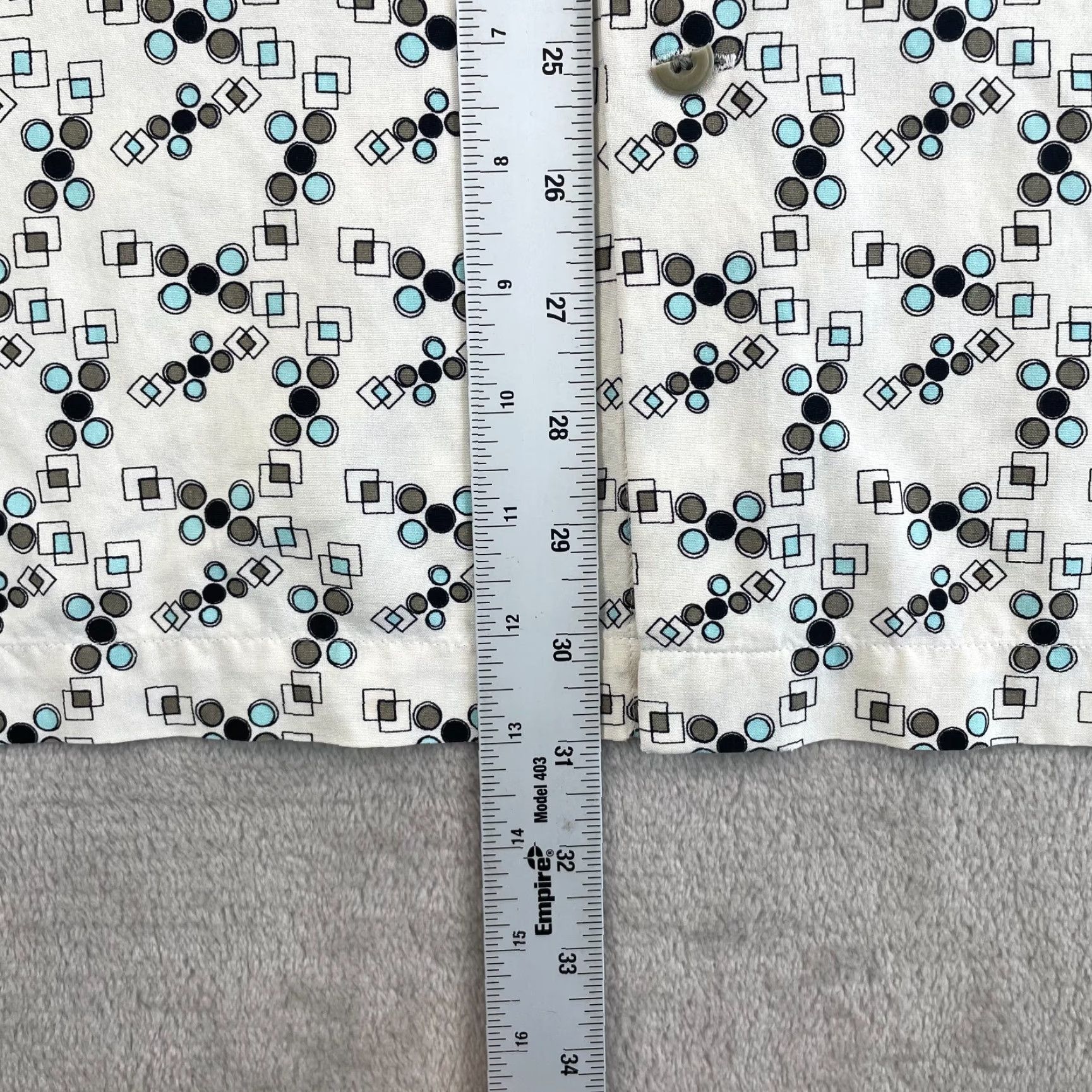 Nat Nast Nat Nast American Fit Shirt Men XL White Multi Geometric AOP Silk SS NWOT Size US XL / EU 56 / 4 - 7 Thumbnail