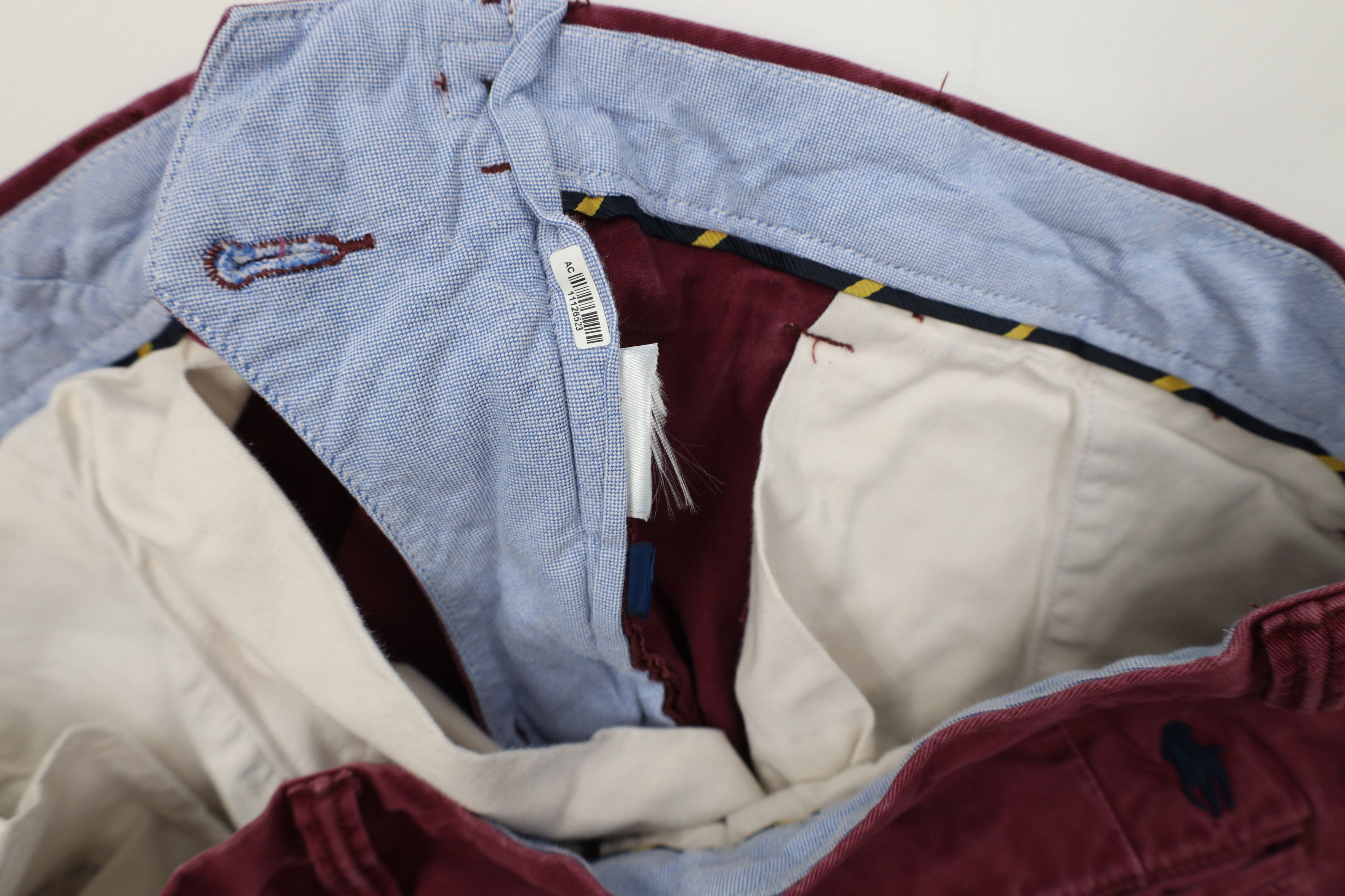 Polo Ralph Lauren Vintage Y2K Ralph Lauren Stretch Slim Fit Chino Pants Maroon Size US 34 / EU 50 - 8 Thumbnail