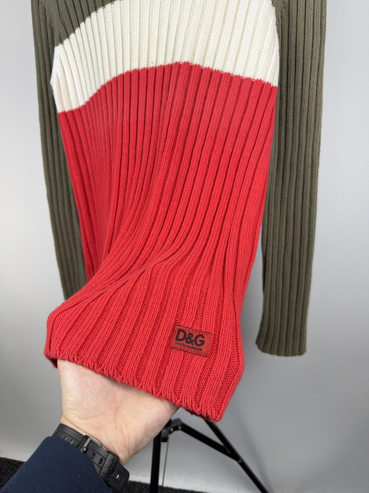 Dolce & Gabbana × Vintage Vintage Dolce & Gabbana Sweater AvantGarde Style 00s Size US L / EU 52-54 / 3 - 5 Thumbnail