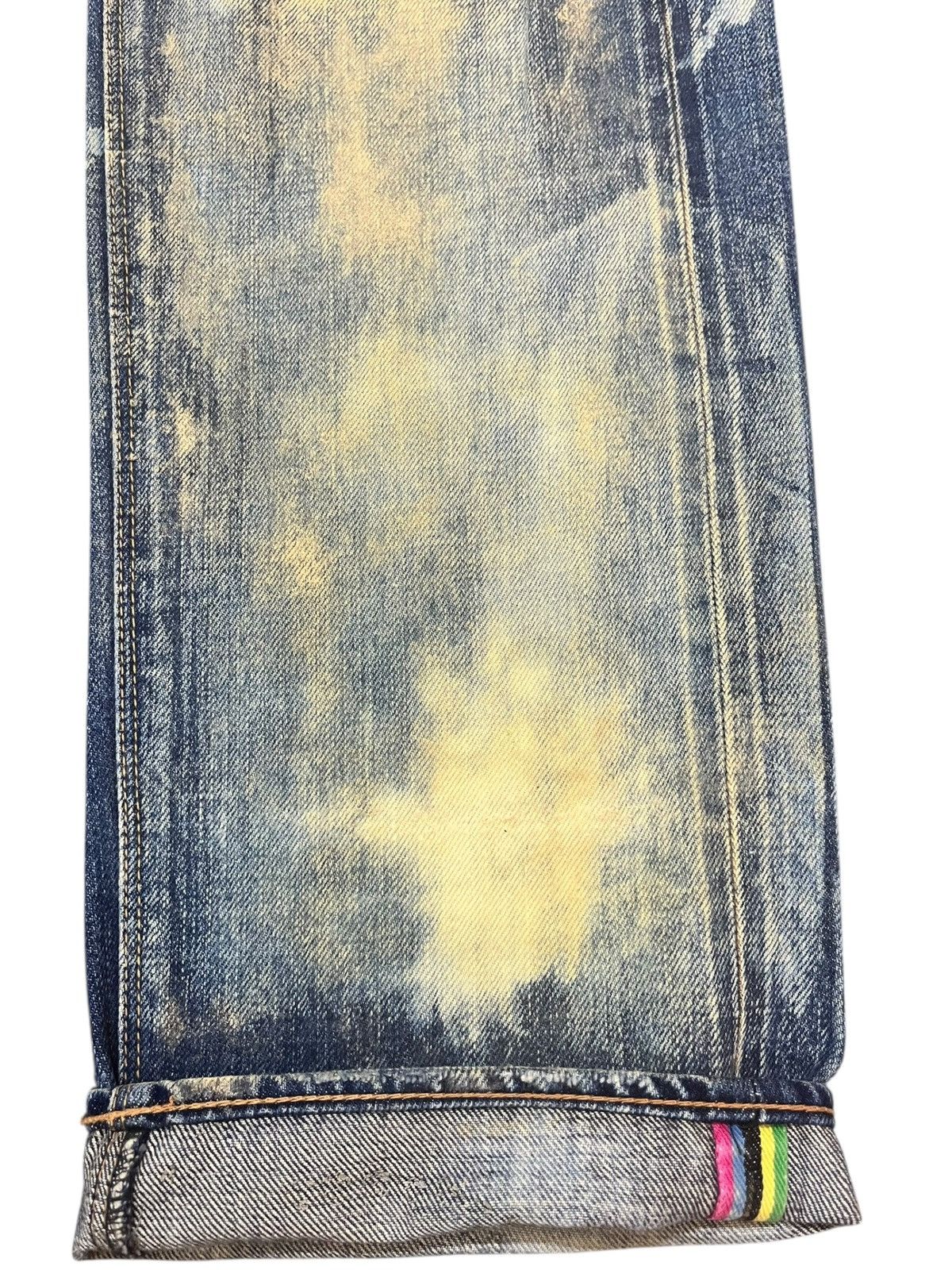 Paul Smith Vintage R.Newbold Selvedge Mudwash Distressed Denim Size US 31 - 5 Thumbnail