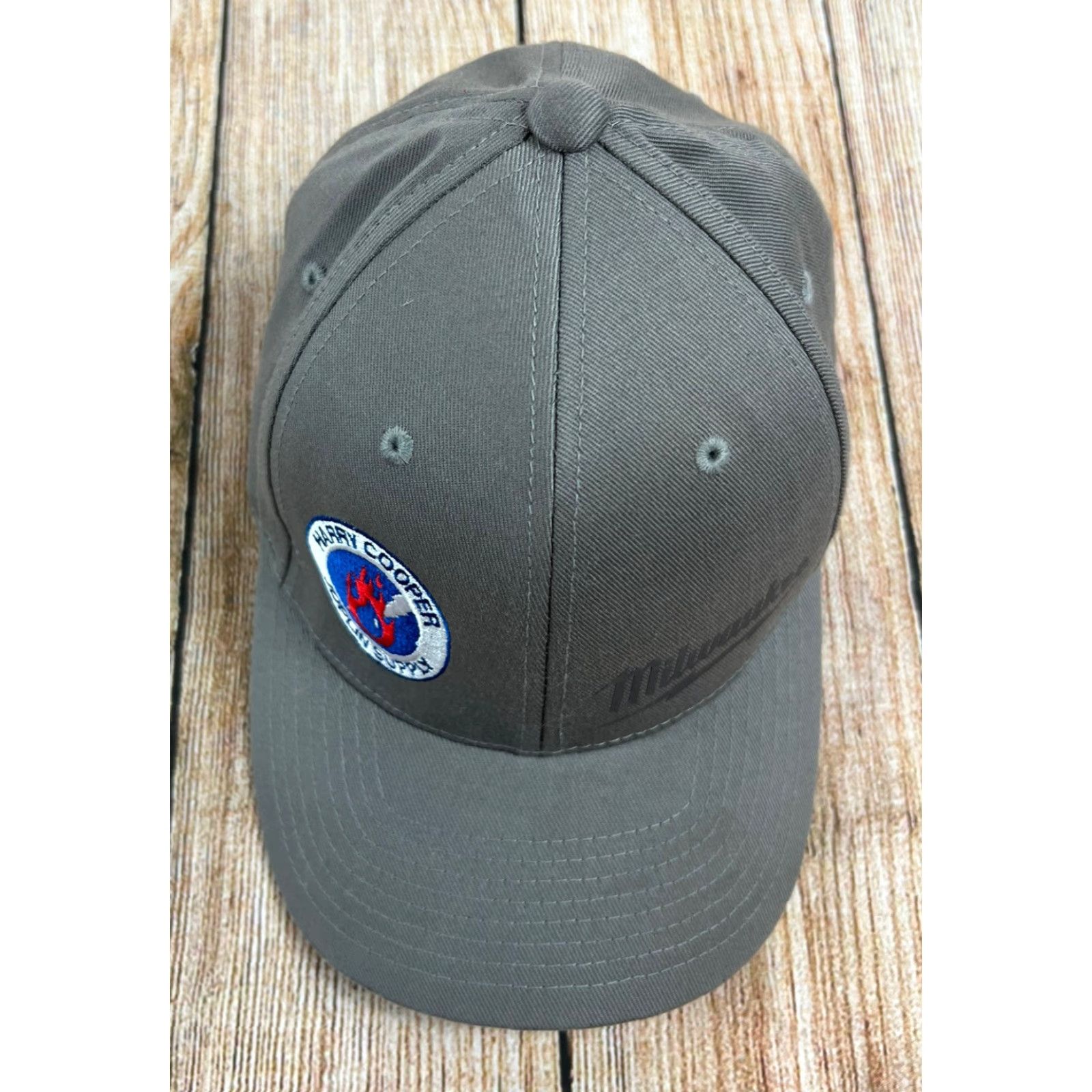 Vintage Flexfit Hat S/M Grey Cotton Canvas Baseball Cap Men Casual Size S Gray Lightweight Breathable Classic Stretch Joplin Supply Store Size ONE SIZE - 3 Thumbnail