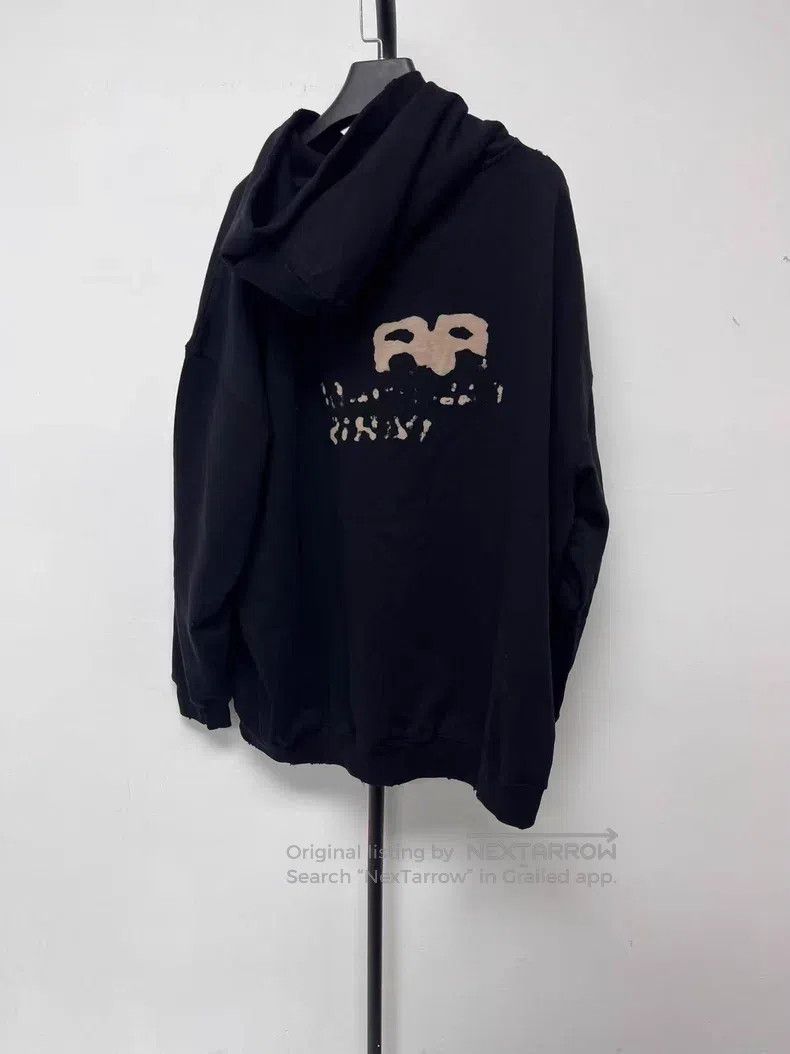 Balenciaga Balenciaga Logo Printed Hooded Sweatshirt Size US XS / EU 42 / 0 - 2 Thumbnail
