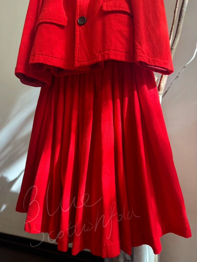 Comme des Garcons Comme Des Garcons Wool skirt with large hem Size 37" - 2 Thumbnail