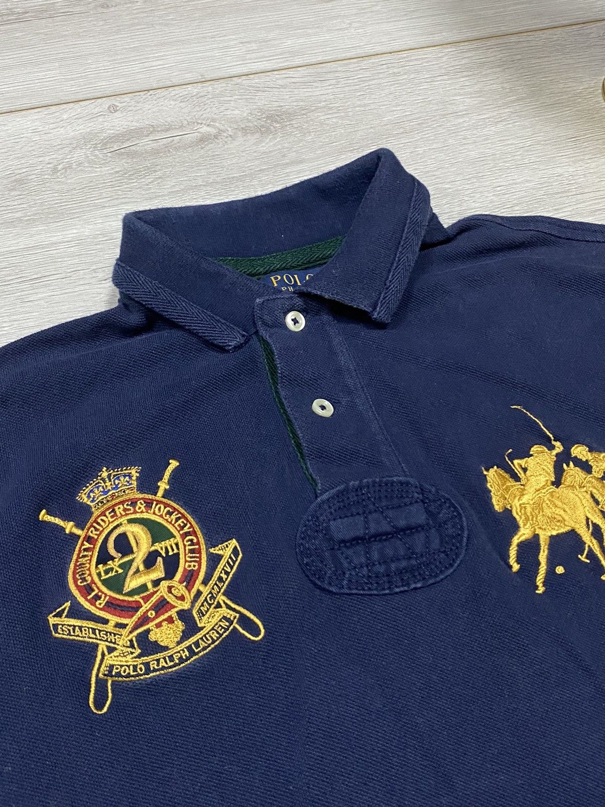 Vintage Polo Ralph Lauren big 2 logo Carti Embroider Horse Riders Size US M / EU 48-50 / 2 - 3 Thumbnail