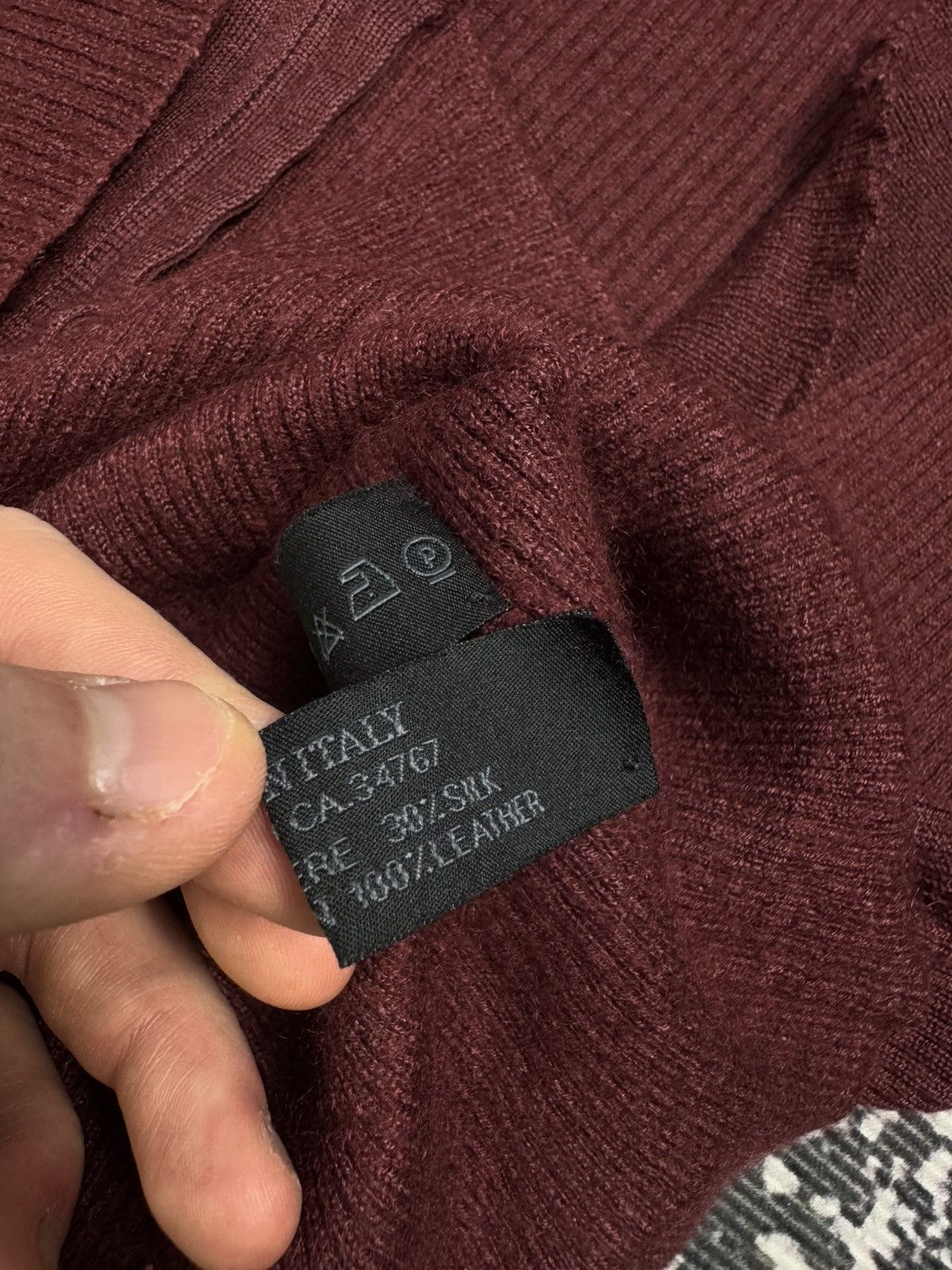 Prada Prada knitwear silk cashmere Burgundy womens 44 L Size US L / EU 52-54 / 3 - 6 Thumbnail