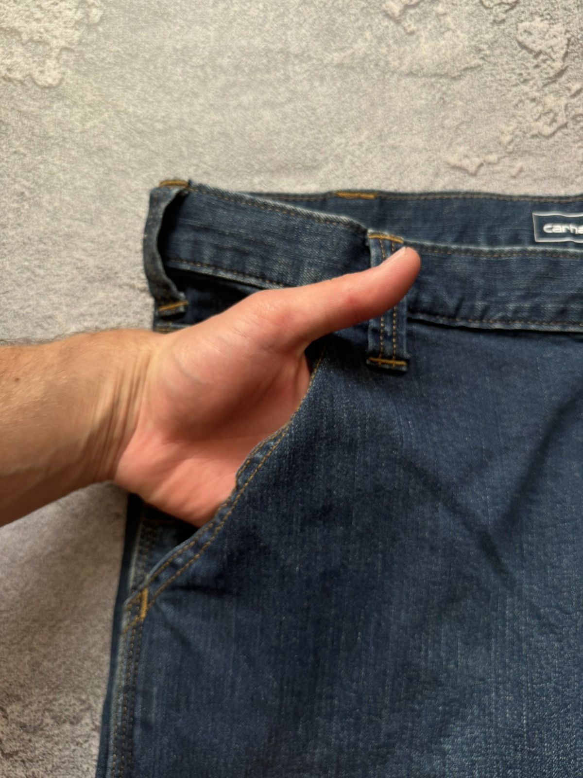 Carhartt × Vintage Carhartt 34/32 rugged flex relaxed jean pant denim trouser Size US 34 / EU 50 - 11 Thumbnail