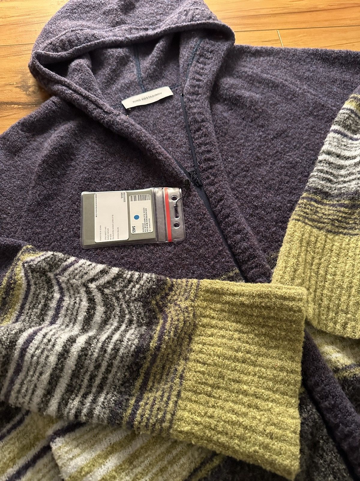 image of Kiko Kostadinov Ketra Hoodie - Blue in Navy, Men's (Size Medium)