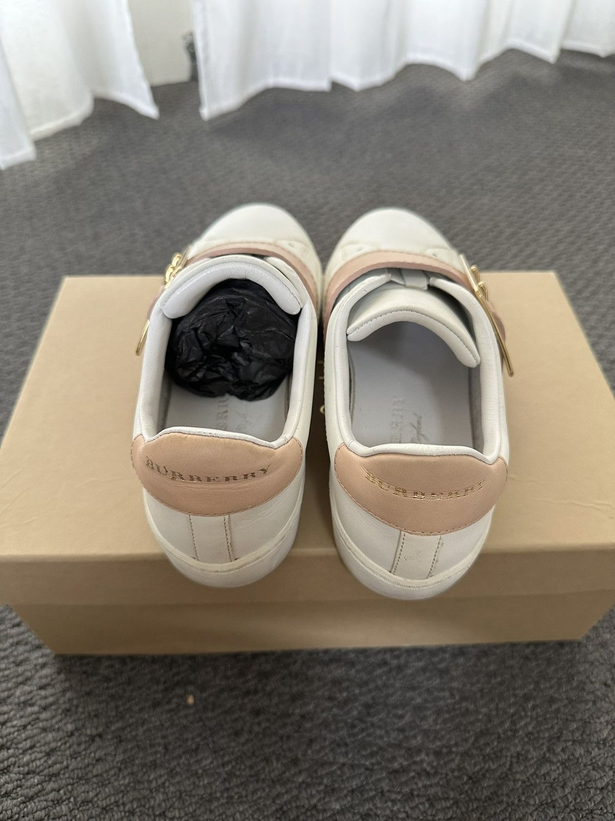 Burberry Burberry Westford Belt Pink Apricot Sneaker Size US 6.5 / IT 36.5 - 3 Thumbnail