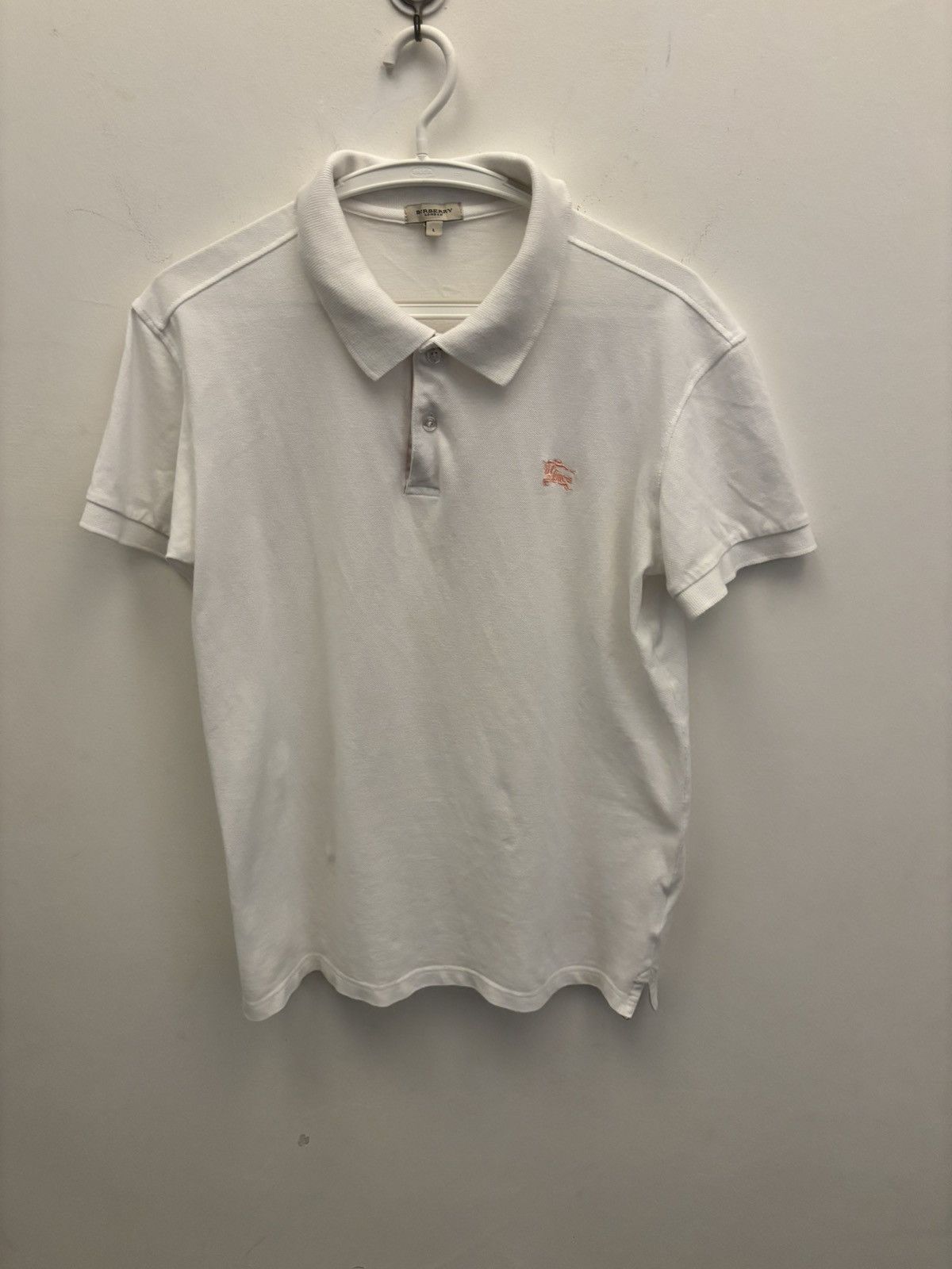 Burberry Burberry Pink Logo Shirt Size US M / EU 48-50 / 2 - 1 Thumbnail