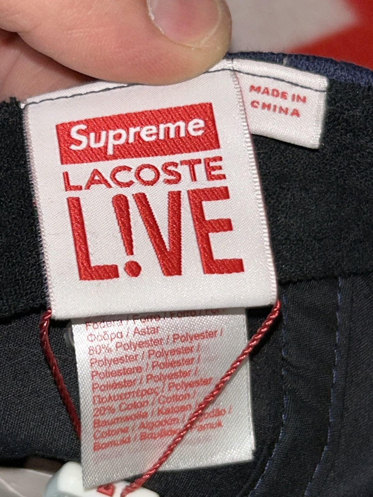 Supreme Supreme x Lacoste Piqué Navy Camp Cap SS17 NEW WITH TAGS Size ONE SIZE - 7 Thumbnail