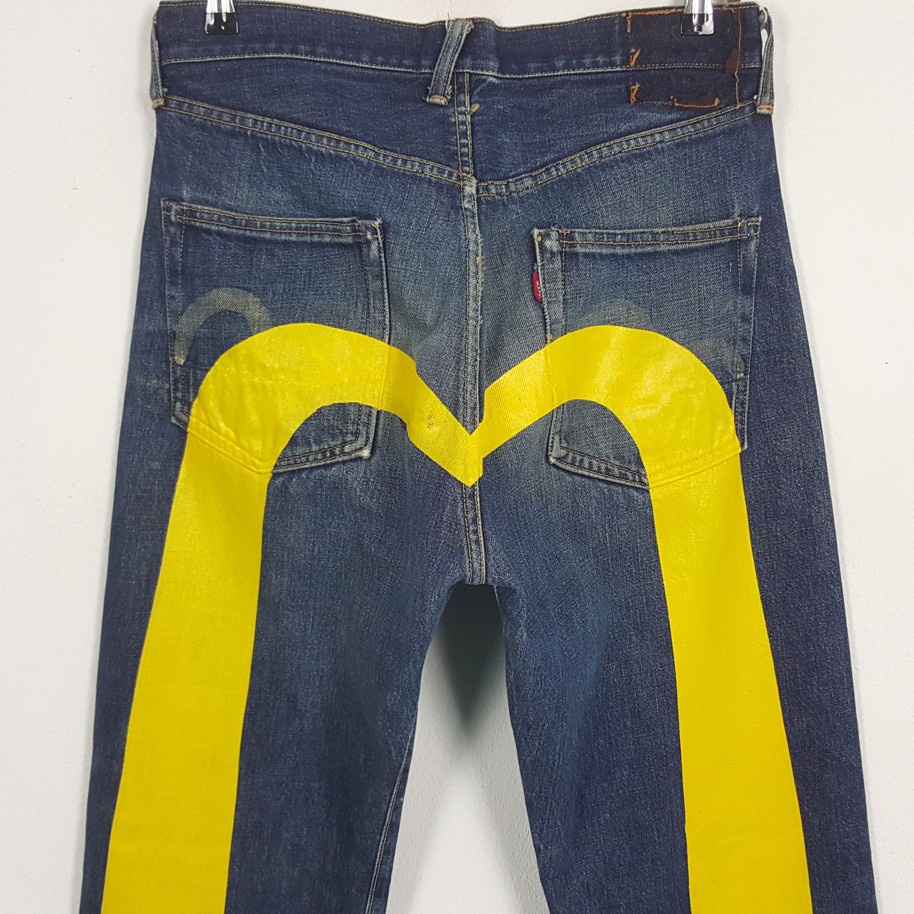 Japanese Brand × Vintage Vintage Evis Japanese Brand Daicock Custom Art Denim Jeans Size US 30 / EU 46 - 2 Thumbnail