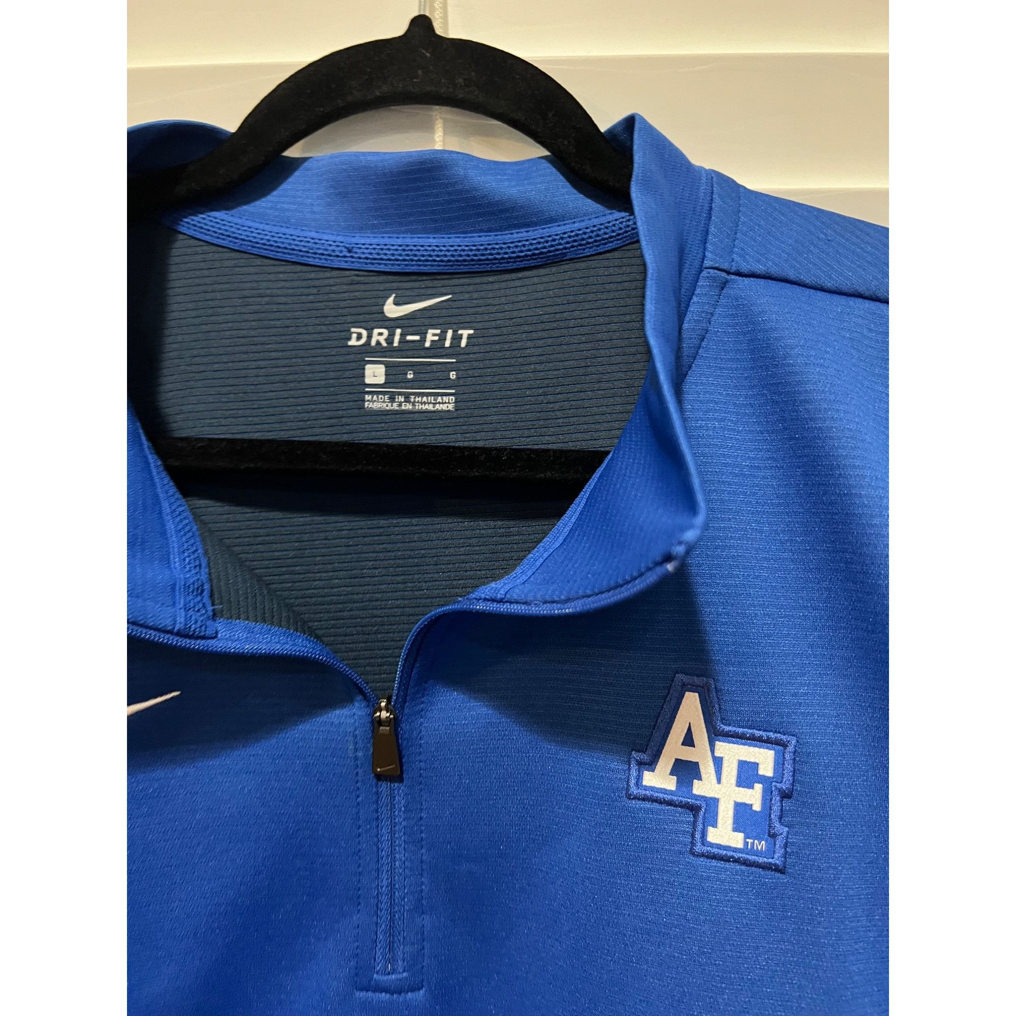 Nike Nike Air Force Falcons1/4 Zip Pullover - Size L Size US L / EU 52-54 / 3 - 2 Thumbnail