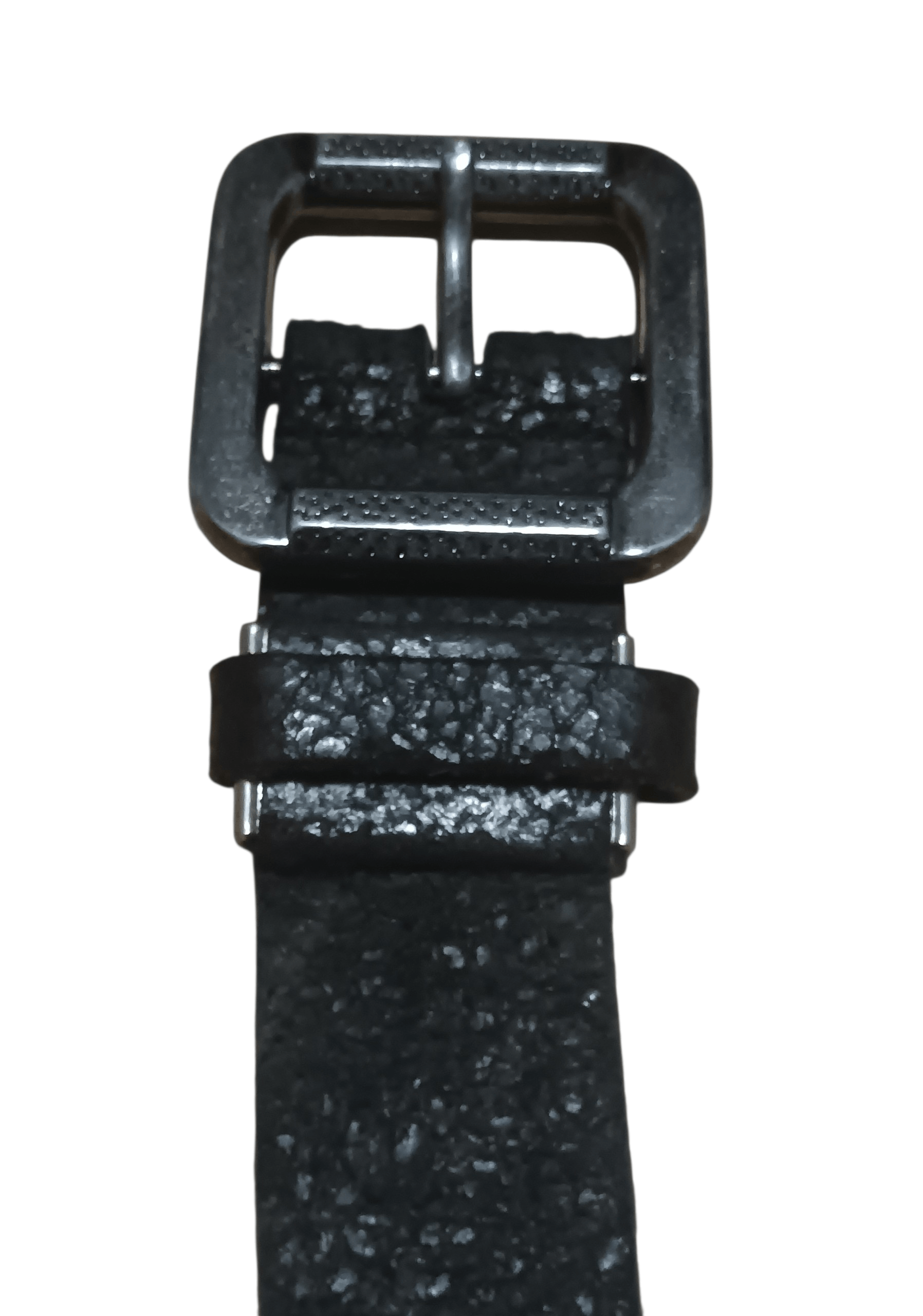 Genuine Leather VINTAGE GOTHIC SILVER BUCKLE SUEDE LEATHER BELT Size 34 - 2 Thumbnail