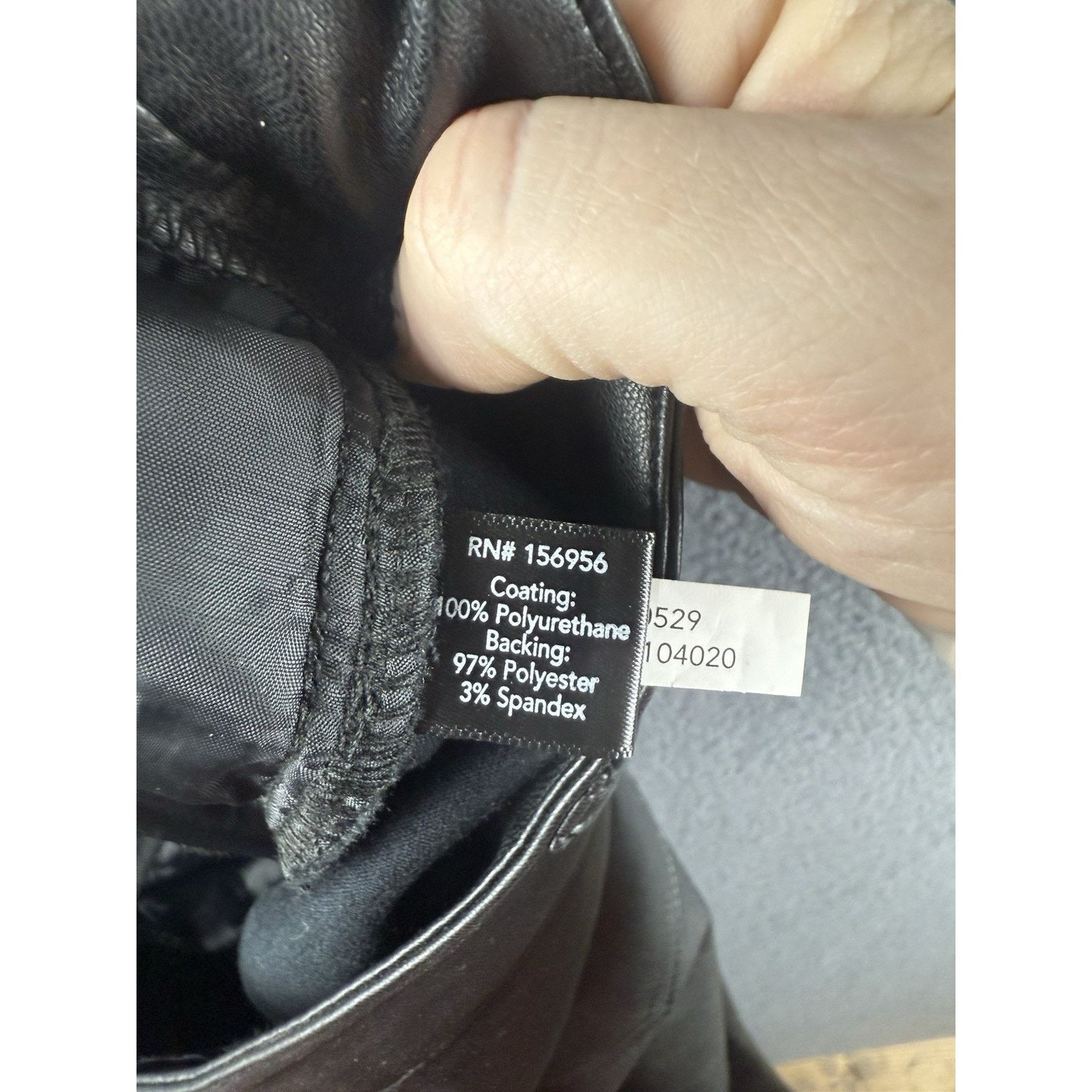 Boston Proper Boston Proper Faux Leather Flare Black Pants size 8 Size 30" / US 8 / IT 44 - 8 Thumbnail