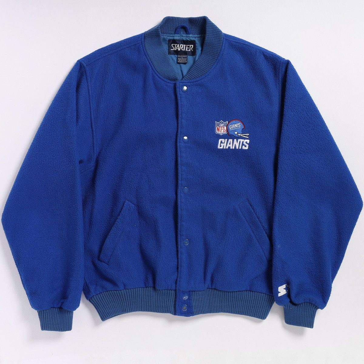 NFL Starter Giants Fleece Bomber Jacket Vintage Size US L / EU 52-54 / 3 - 1 Thumbnail