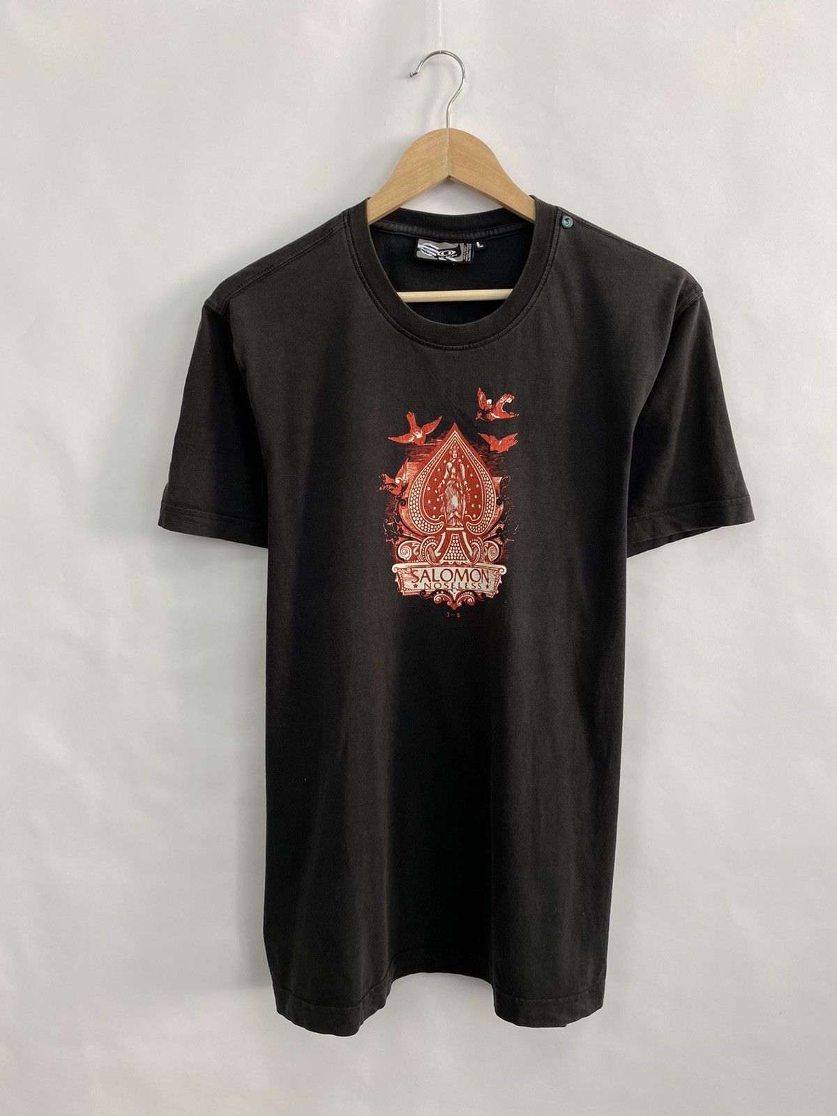 Salomon 🇺🇸🧗 Outdoor Salomon T-Shirt Y2K Rare Retro Mountains Size US L / EU 52-54 / 3 - 2 Thumbnail