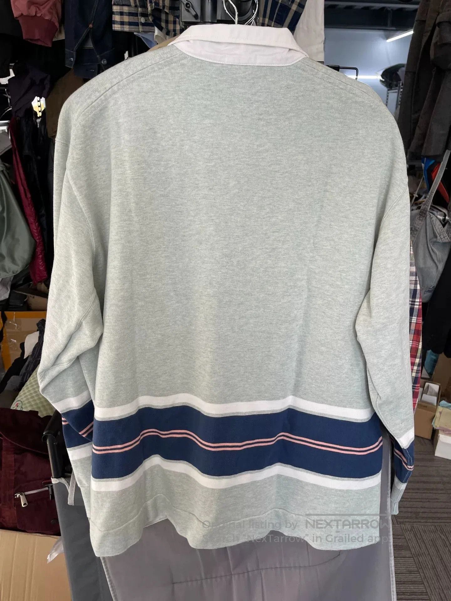 Nanamica Nanamica Collar Spliced Sweatshirt. Size US XL / EU 56 / 4 - 4 Thumbnail