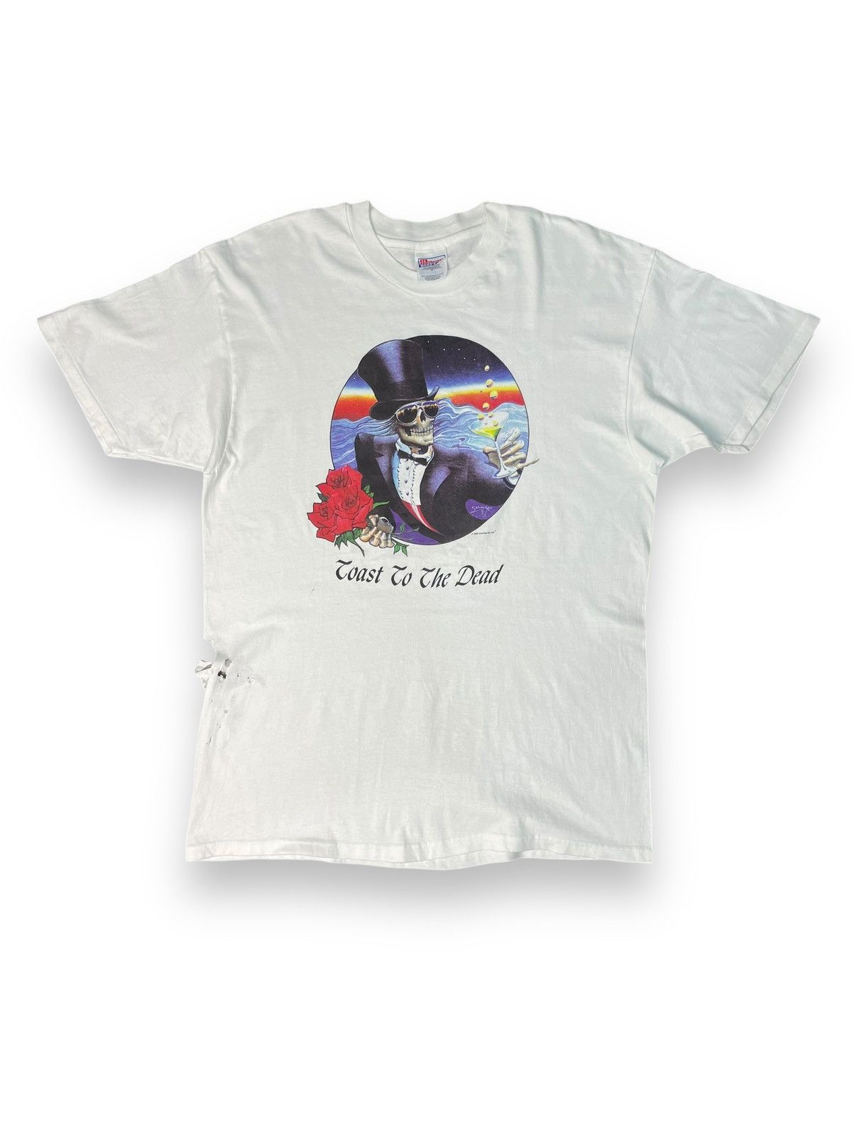 Band Tees × Grateful Dead × Vintage Vintage Grateful Dead Toast To The Dead Shirt Size US XL / EU 56 / 4 - 2 Thumbnail