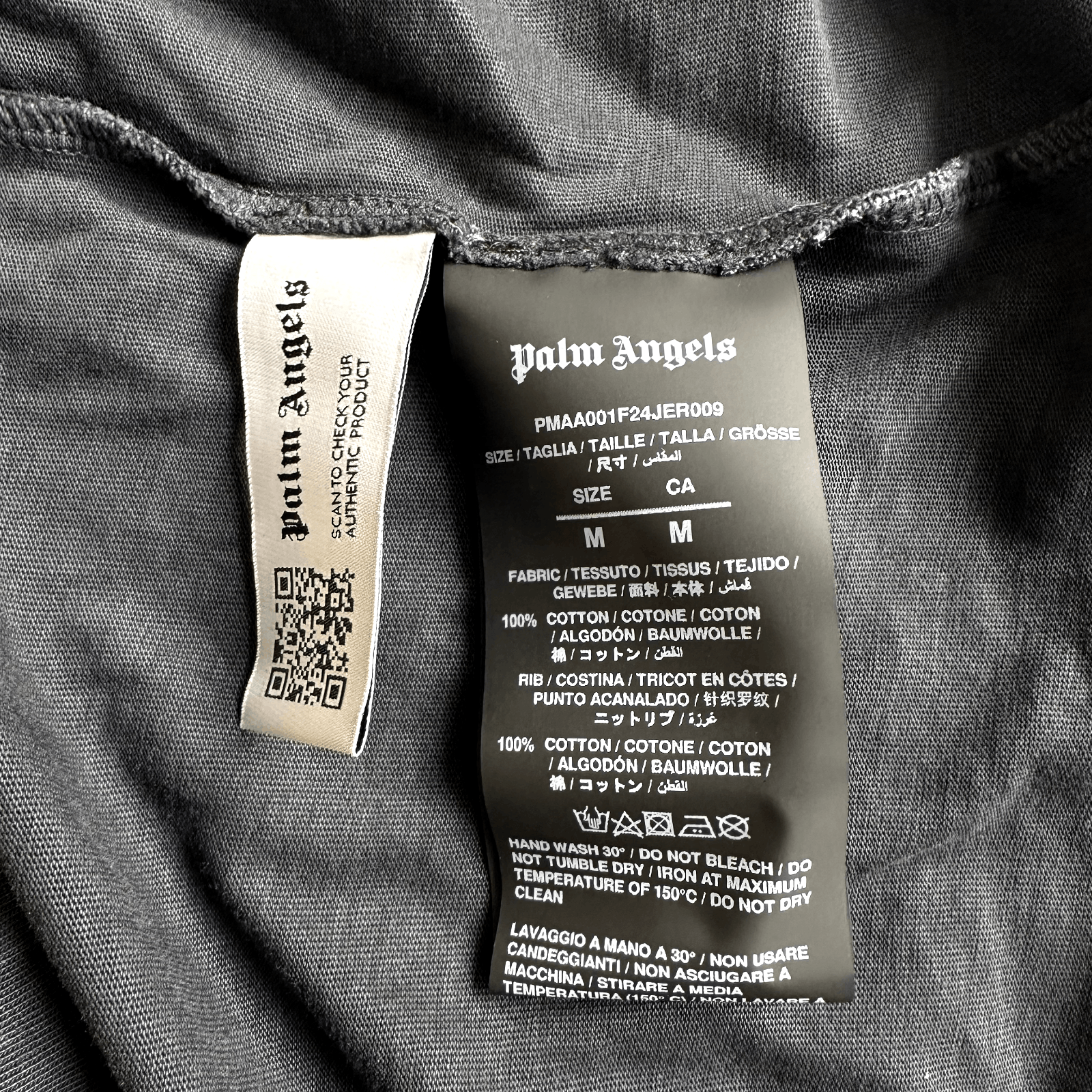 Palm Angels Palm Angels Black Shirt With Front and Back Flame and Gold Size US M / EU 48-50 / 2 - 7 Thumbnail