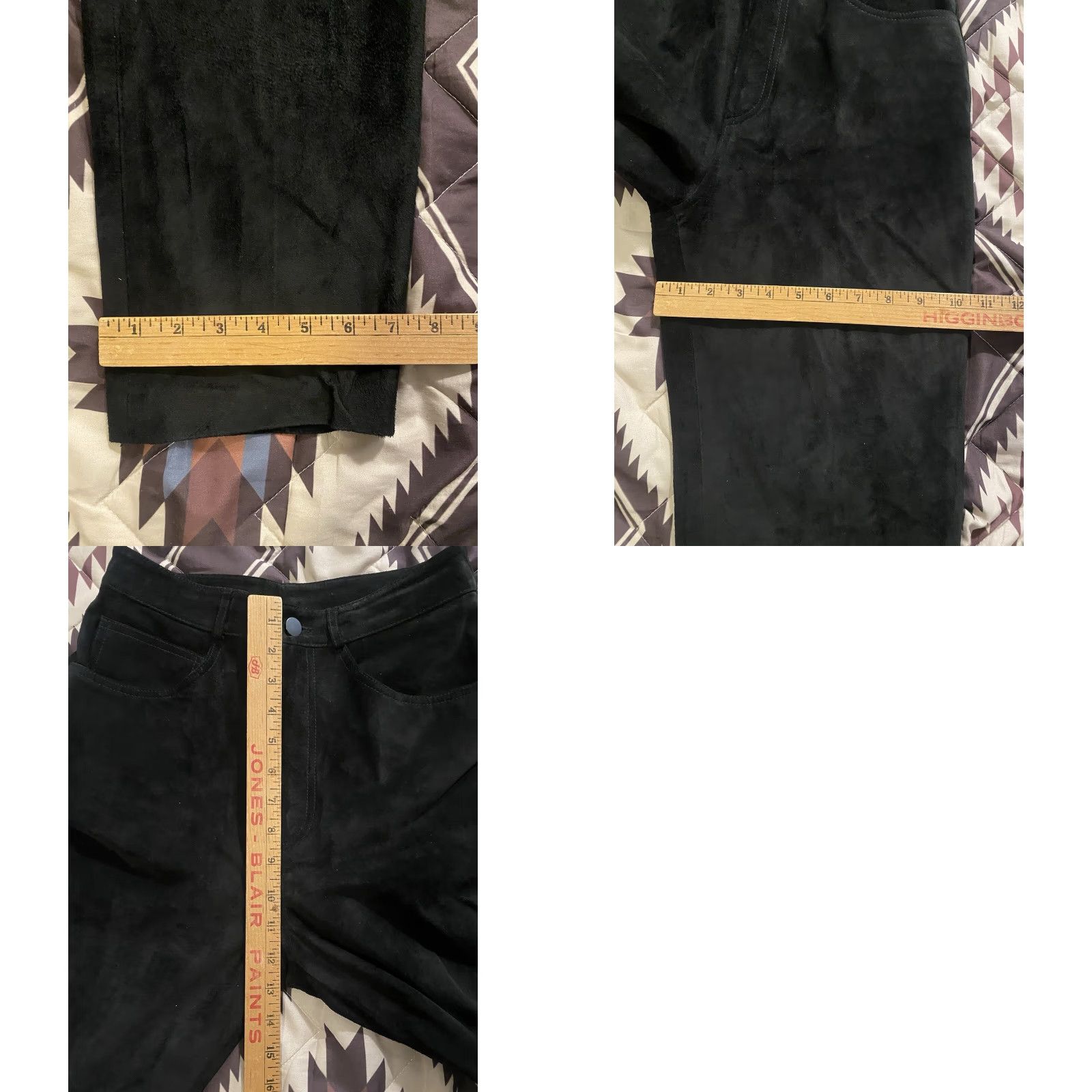 Scully Scully Western Wear Suede Leather Pants Black Women’s Size 26”x28” NWOT Size 27" / US 4 / IT 40 - 8 Thumbnail