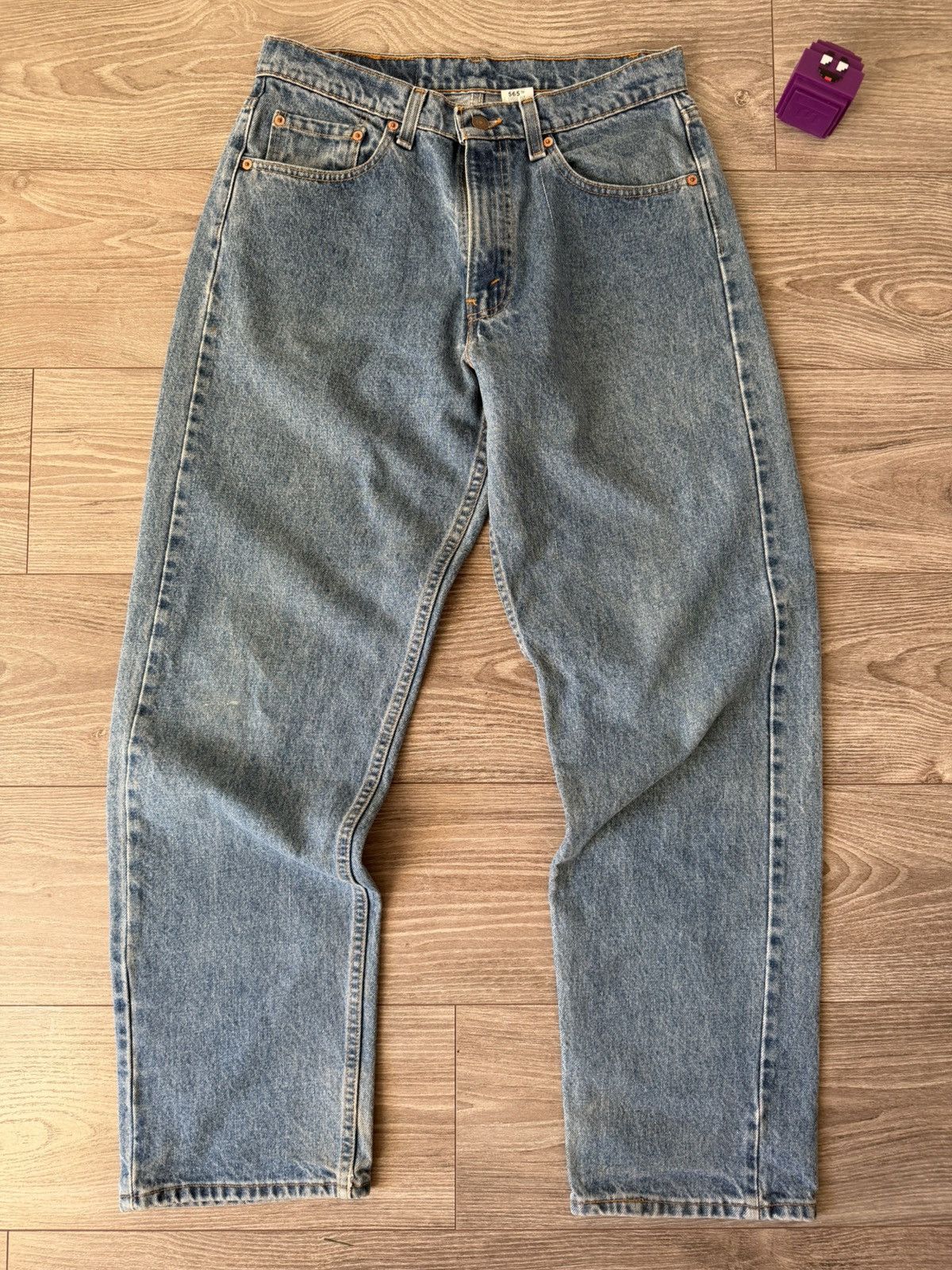 Levi's ‼️Vintage Levi’s Grey 565 Red Tab Denim Made in USA🇺🇸Jeans‼️ Size US 32 / EU 48 - 13 Thumbnail