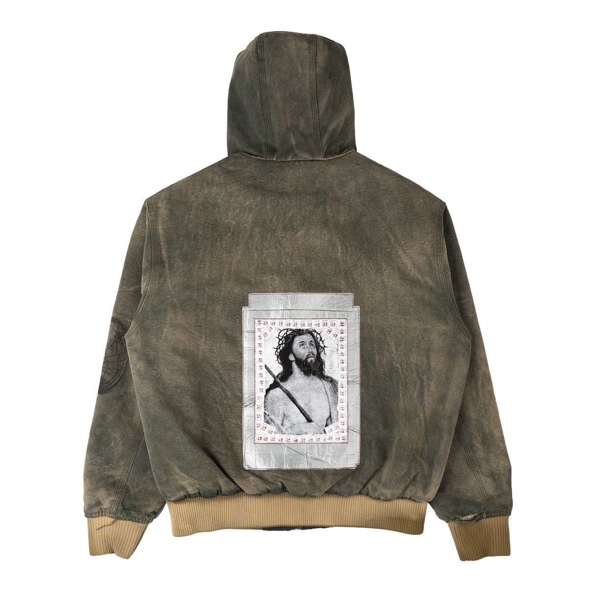 Enfants Riches Deprimes War Started Hooded Work Jacket Crust Olive Green Size US M / EU 48-50 / 2 - 2 Thumbnail