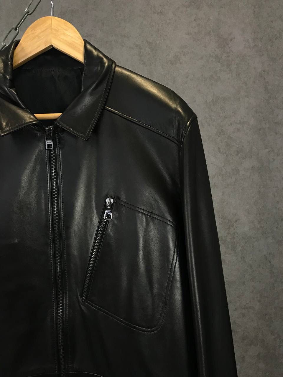 Leather × Salvatore Ferragamo Salvatore Ferragamo luxury leather jacket Size US L / EU 52-54 / 3 - 2 Thumbnail