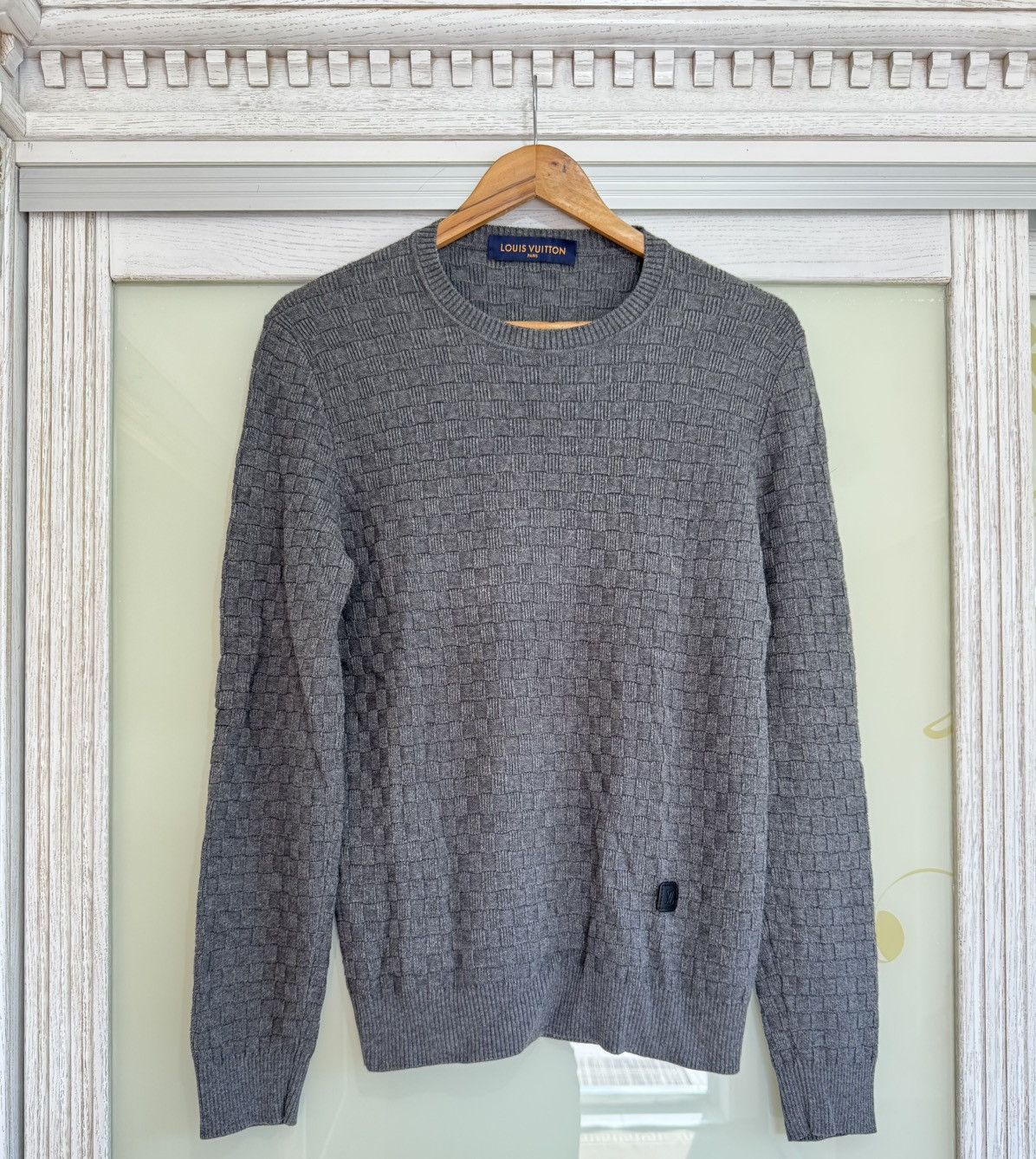 Louis Vuitton Damier Crew Neck Sweater LV Monogram Sweater