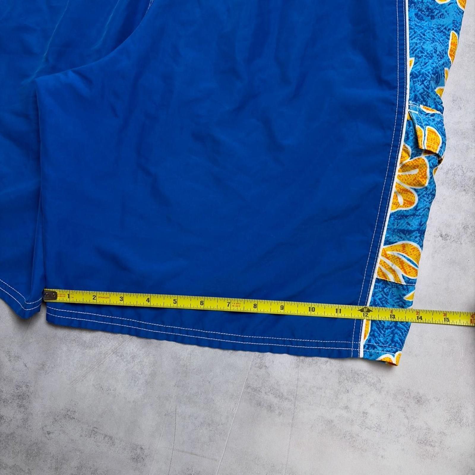Ocean Pacific Vintage Blue Ocean Pacific Surf Floral Baggy Board Shorts Size US 36 / EU 52 - 8 Thumbnail
