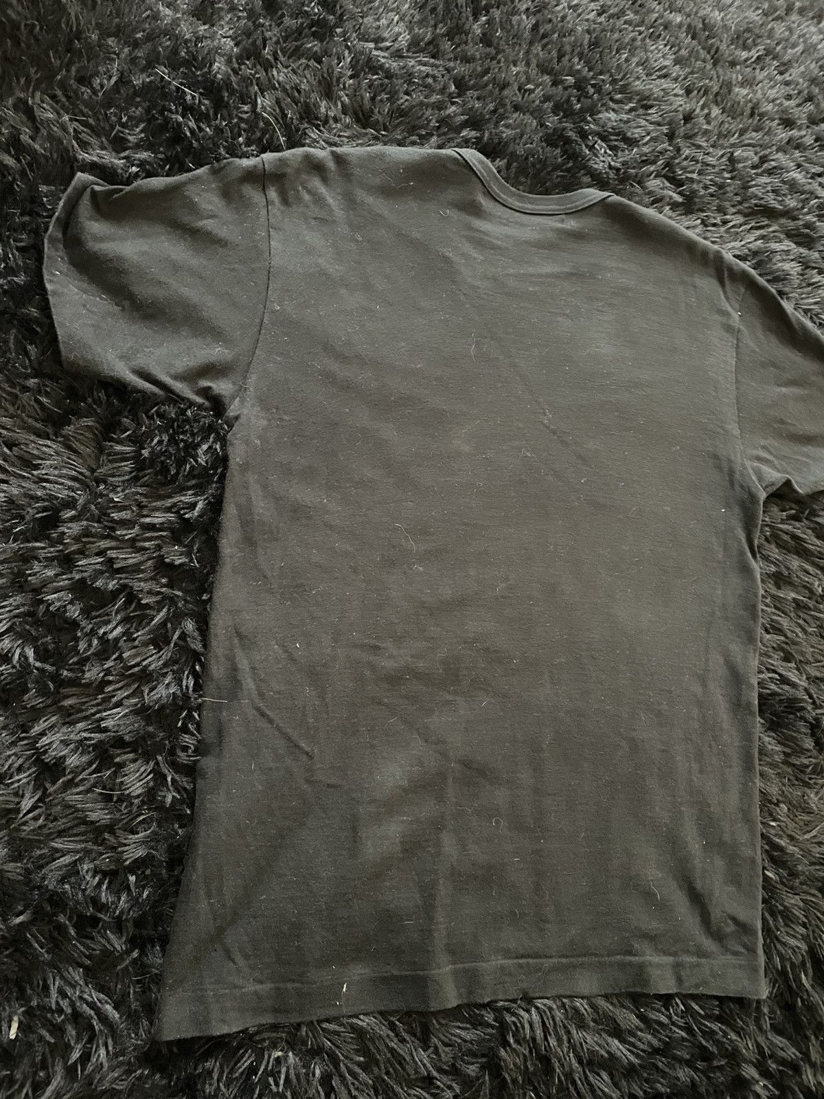 CDG by Comme des Garcons Comme Des Garcons Play Double Heart Black Tee Size US L / EU 52-54 / 3 - 8 Thumbnail