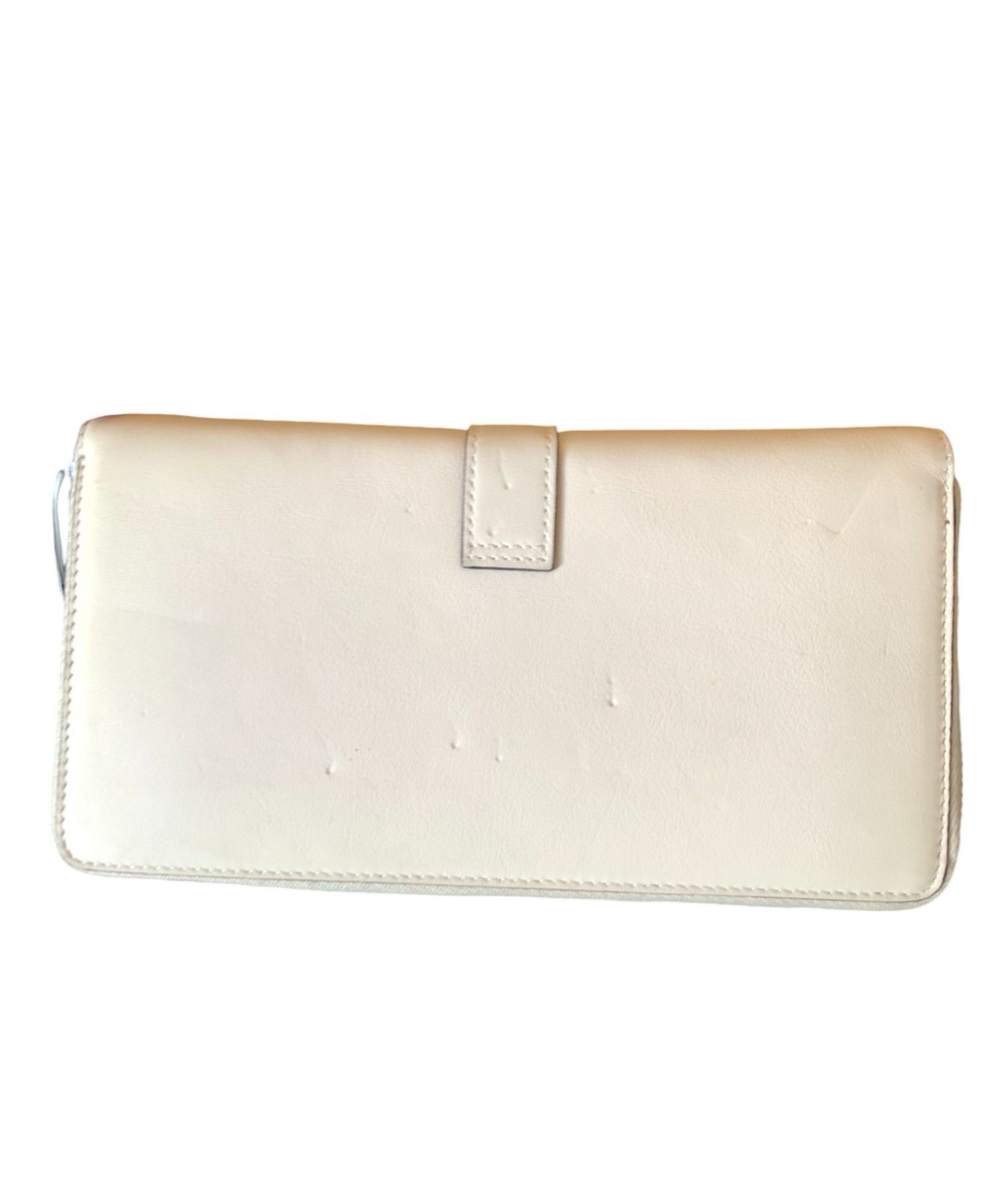 Saint Laurent Paris Saint Laurent YSL Monogram Leather Line Zip Around Wallet Size ONE SIZE - 3 Thumbnail