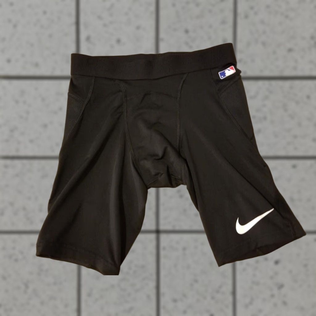 Nike Nike Shorts Mens M Medium Black Athletic Baseball Workout Gym Size US 31 - 1 Thumbnail