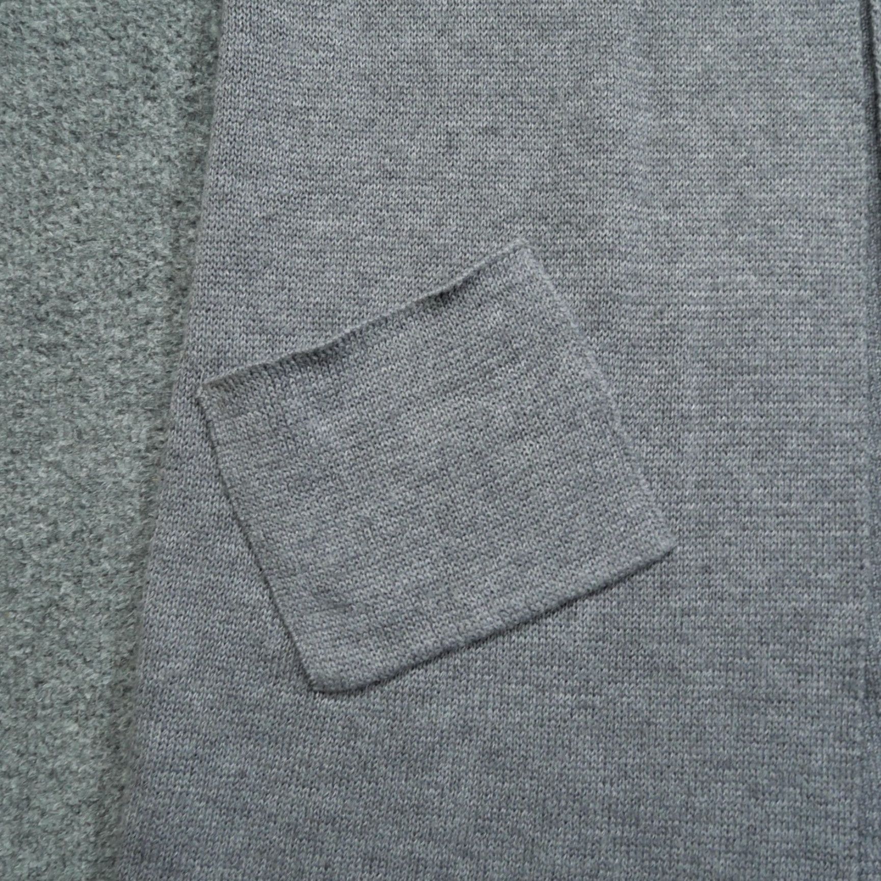 Vintage VINTAGE Cocogio Sweater Cardigan Wool Blend Grey Large Womens Crew Neck Long Sleeve With Pockets, Italy, Winter, 8/10 Size L / US 10 / IT 46 - 2 Thumbnail
