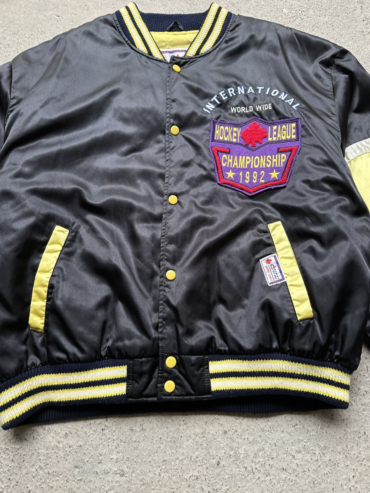 Campia Moda Campri Bomber NHL International Hockey League Vintage XL 56 Size US XL / EU 56 / 4 - 4 Thumbnail