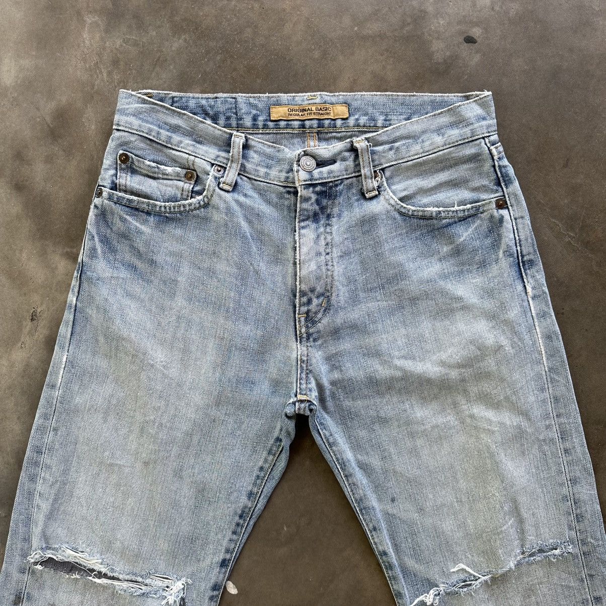 Japanese Brand Vintage Japanese Distressed Faded Denim Jean Pant W30 Size US 30 / EU 46 - 3 Thumbnail