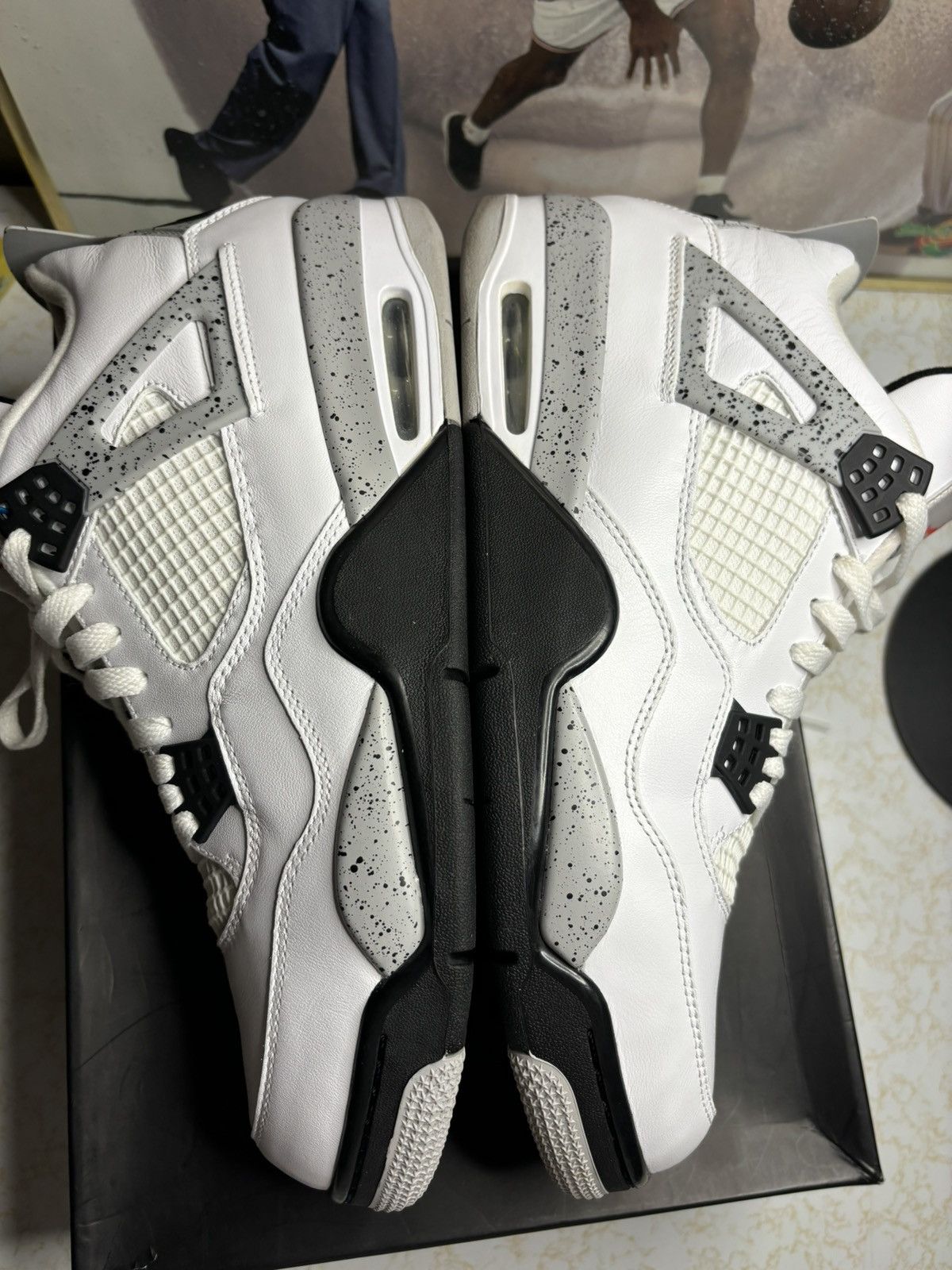 Jordan Brand Air Jordan 4 Retro OG white cement Size US 12 / EU 45 - 4 Thumbnail