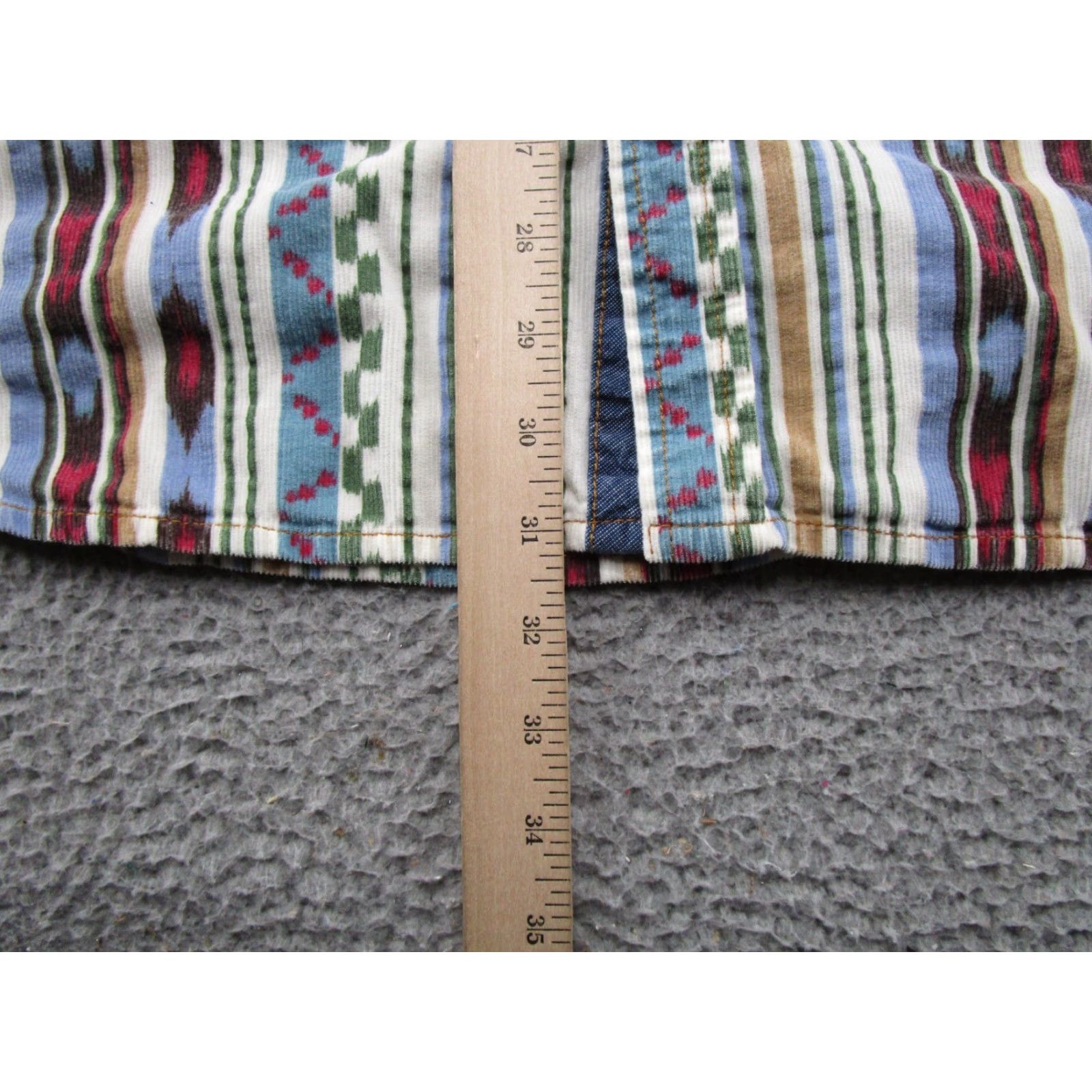 The Territory Ahead Territory Ahead Mens Shirt XL Multicolor Aztec Southwest Striped Corduroy Button-Up 90s Y2K Size US XL / EU 56 / 4 - 6 Thumbnail