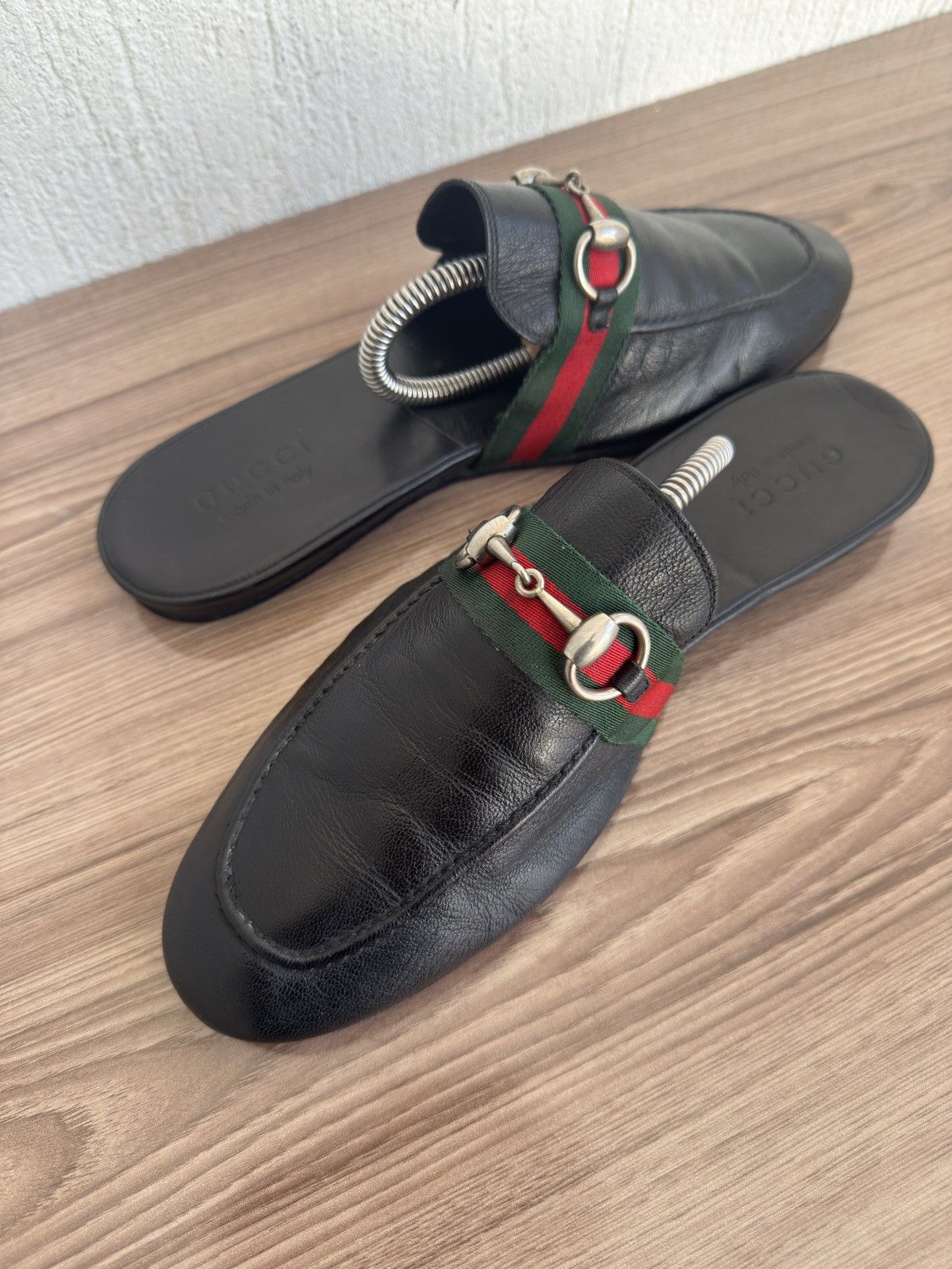 Gucci Princetown horsebit web Sandals Size US 8 / EU 41 - 17 Thumbnail