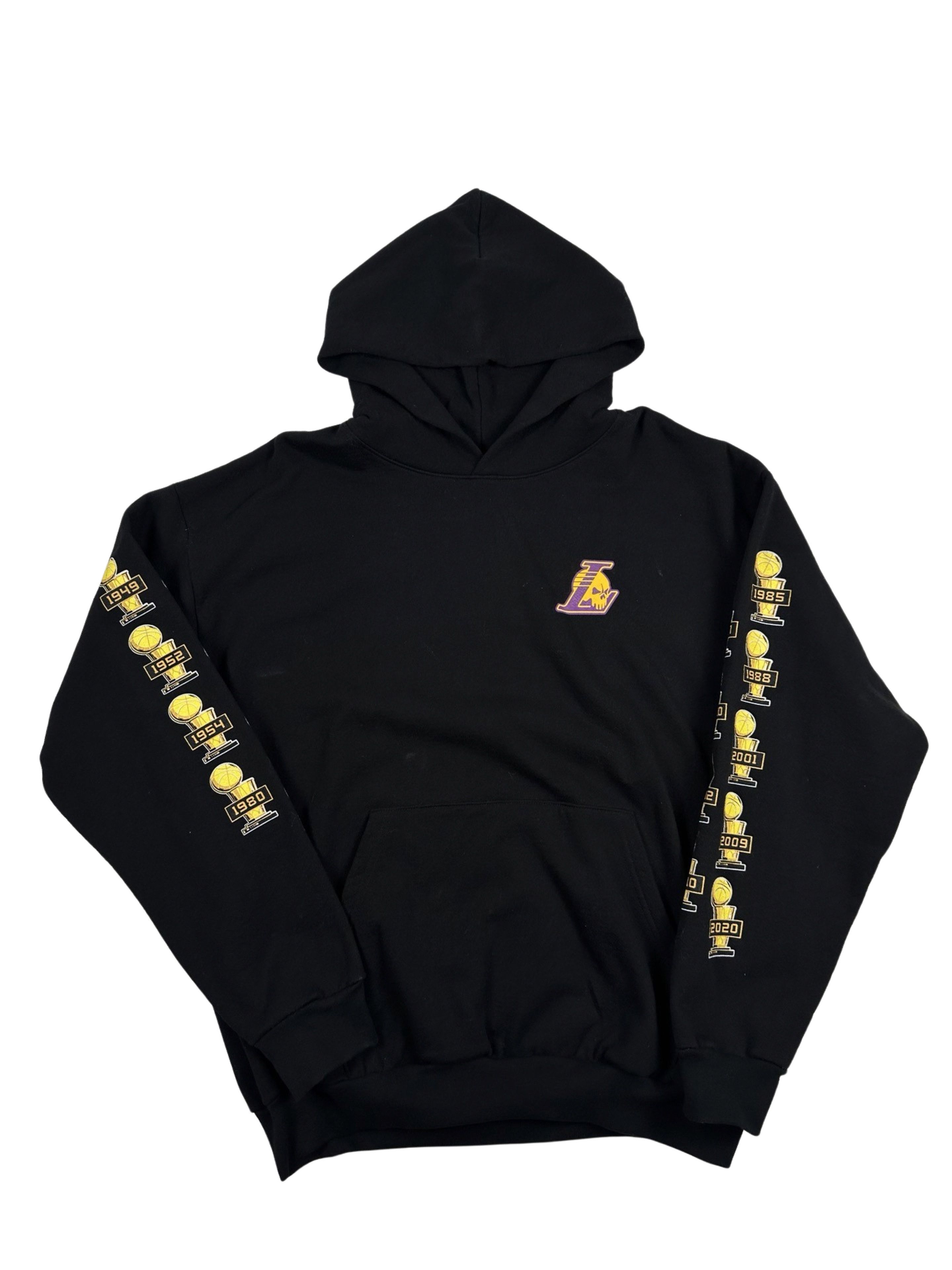 image of Warren Lotas Lakers Championship Hoodie in Black, Men's (Size XL)