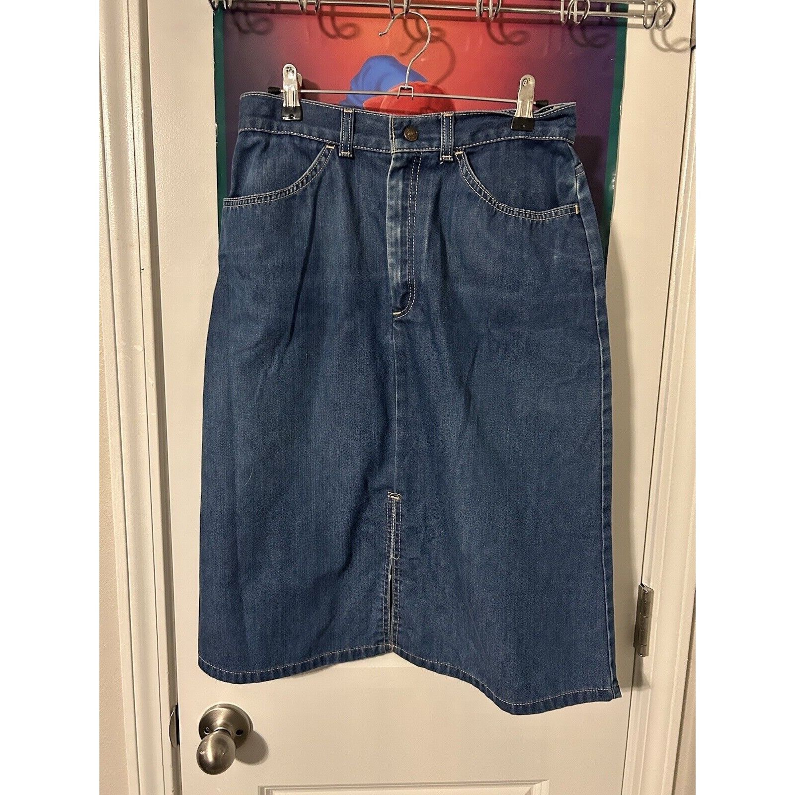 Vintage orange Tab Womens Levi Skirt Rare Denim Size N/a