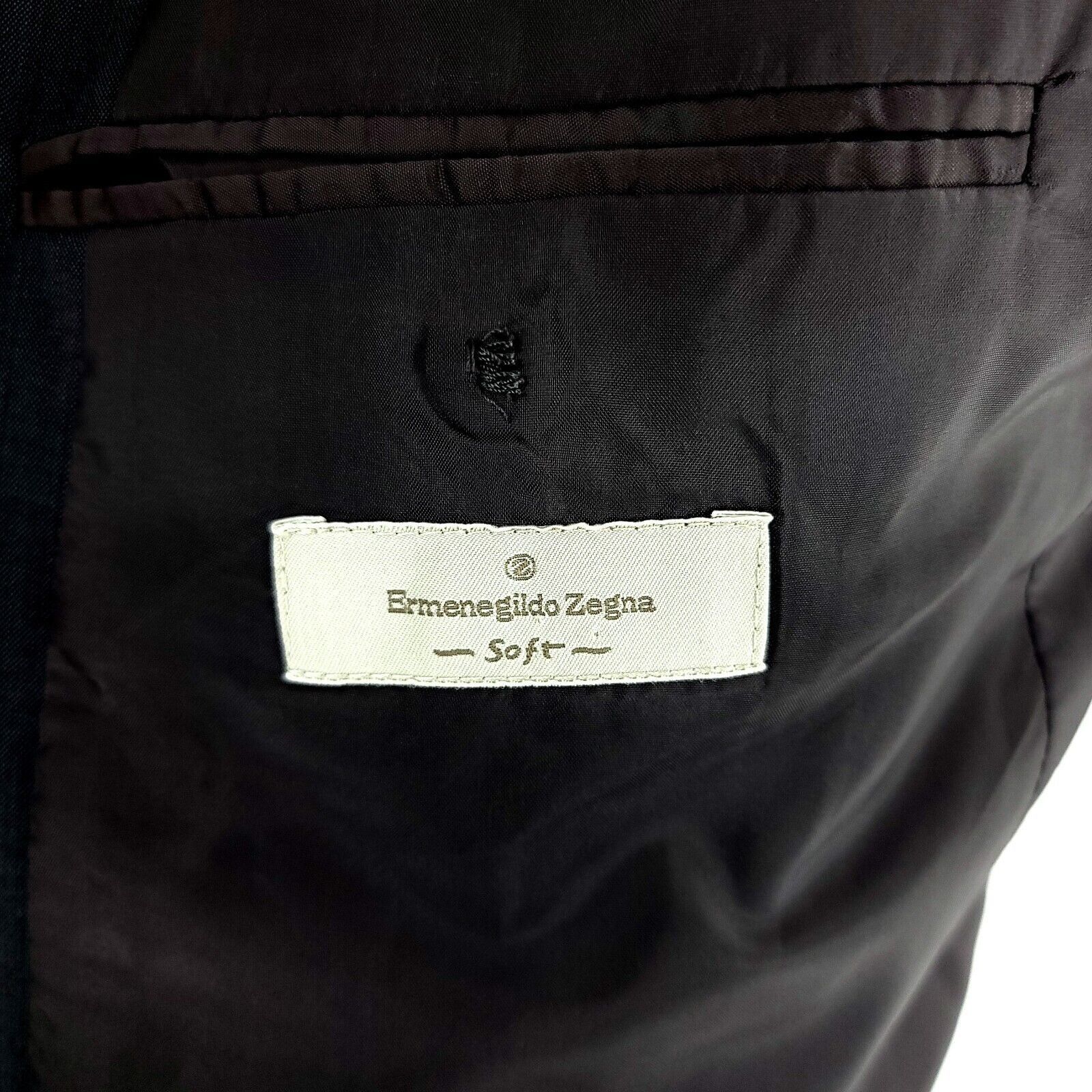 Ermenegildo Zegna DAMAGED Ermenigildo Zegna Soft Wool 3 Button Blazer 42R Gray Size 42R - 7 Thumbnail
